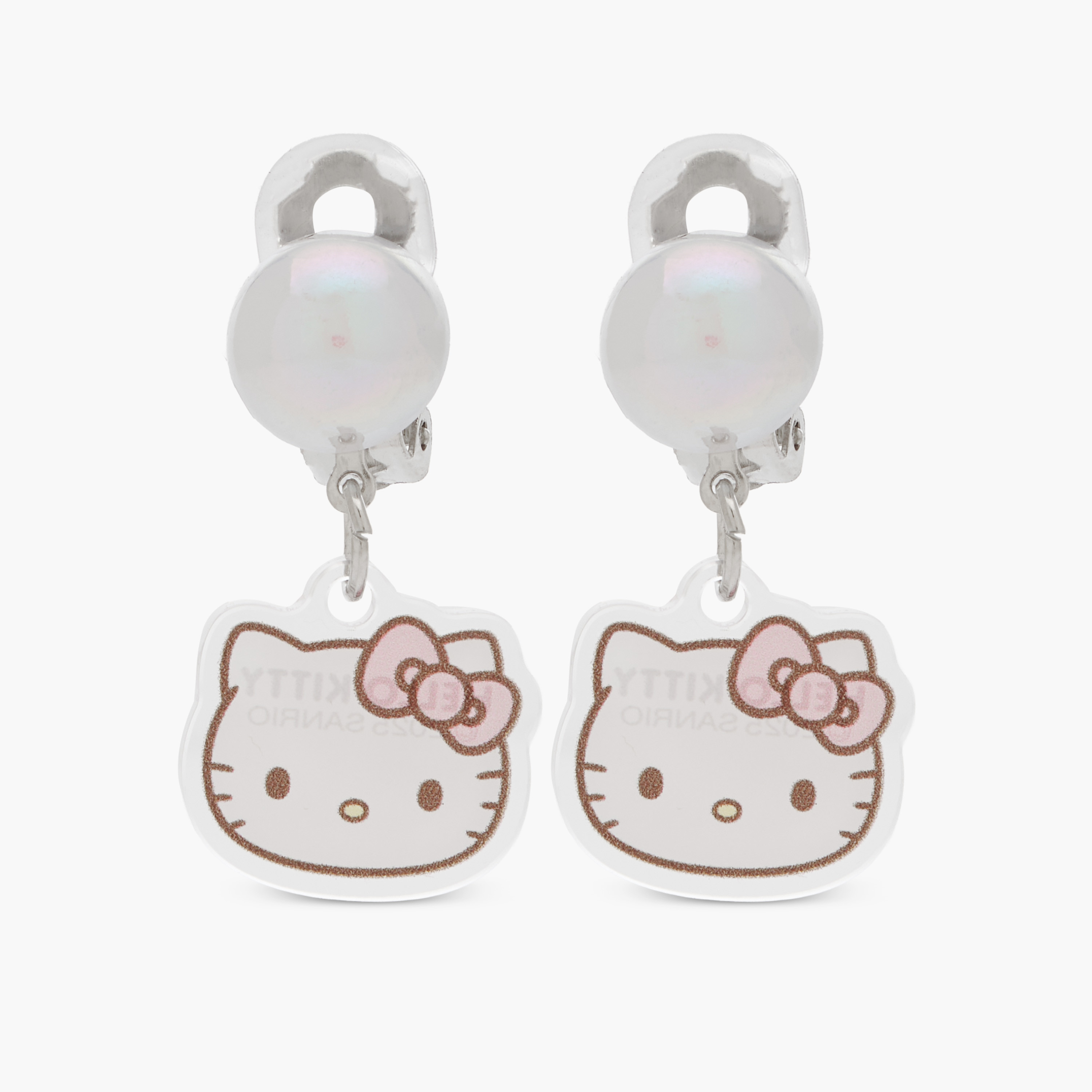 Hello Kitty Earrings with Clip-On Clasp-girls-accessories-jewellery-image-1