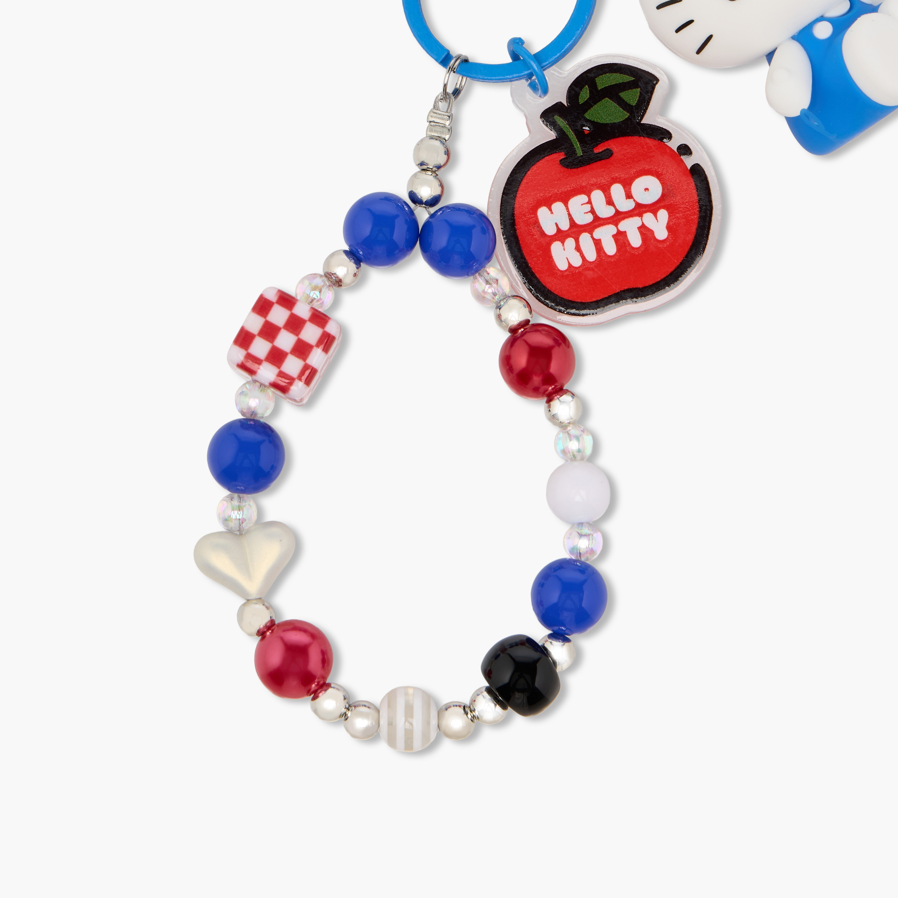 Hello Kitty Keychain with Bead Detail-girls-accessories-keyringsandbagcharms-image-3