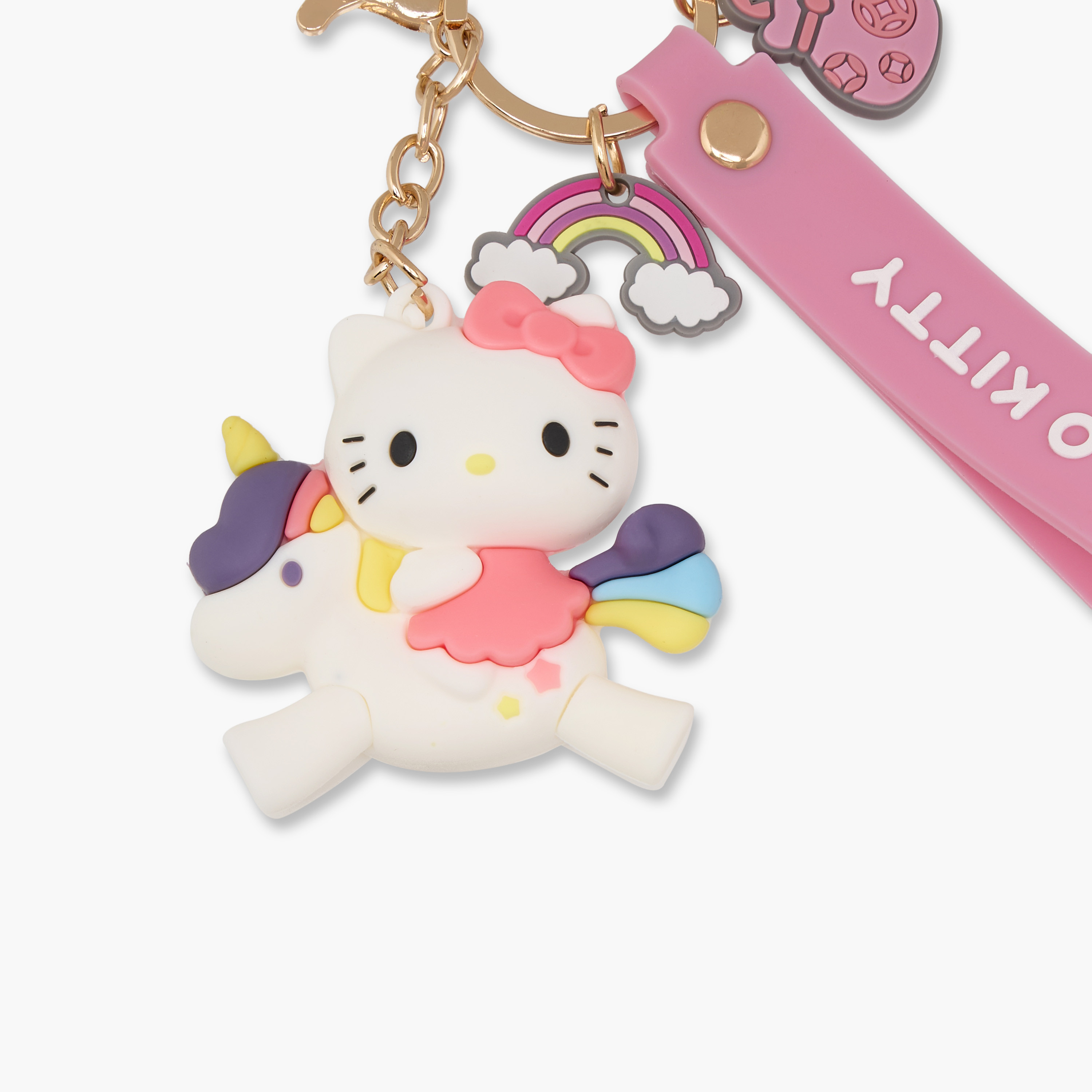 Hello Kitty Keychain with Unicorn Charm-girls-accessories-keyringsandbagcharms-image-3