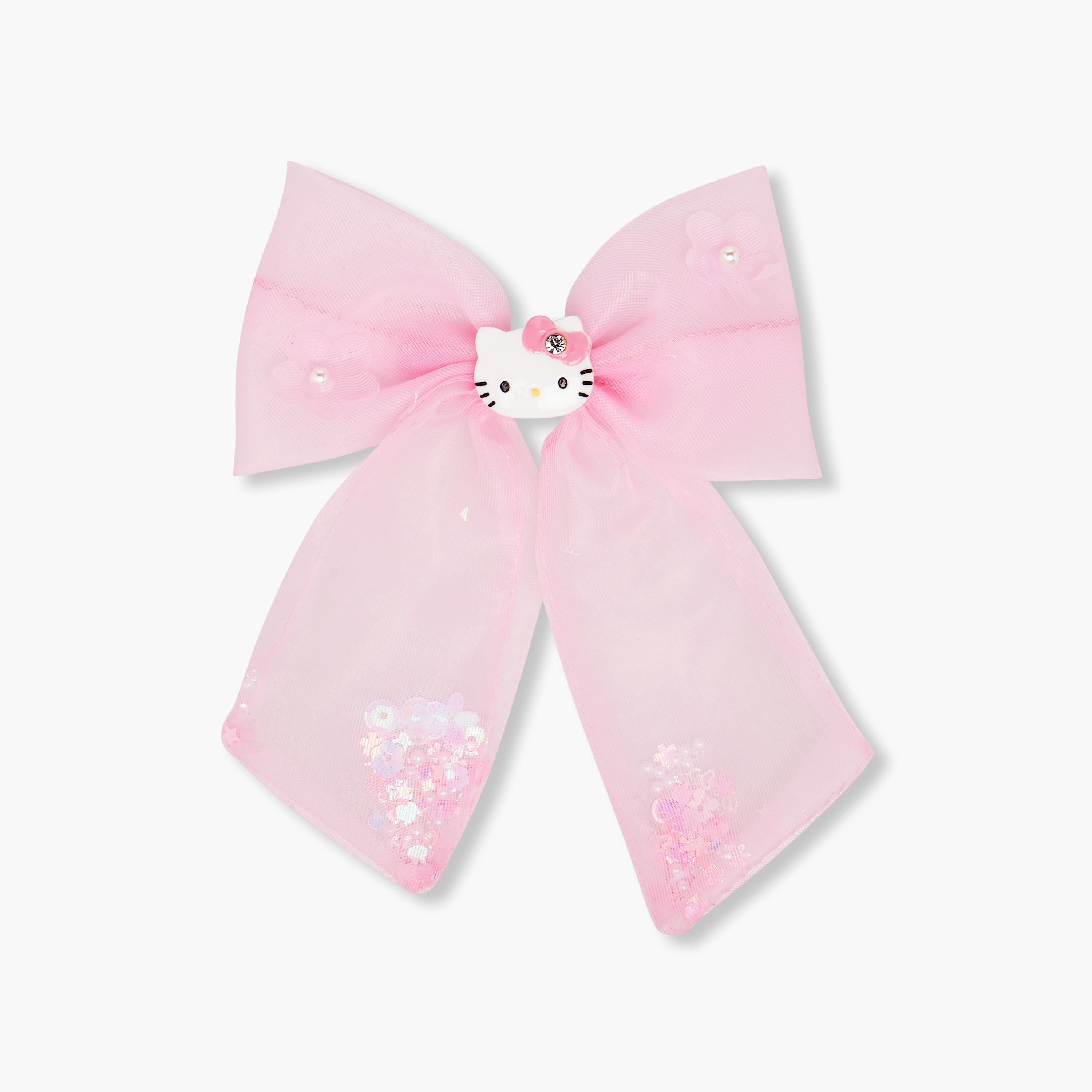 Hello Kitty Bow Hair Clip with Sequin Embellishment-girls-accessories-hairaccessories-image-1