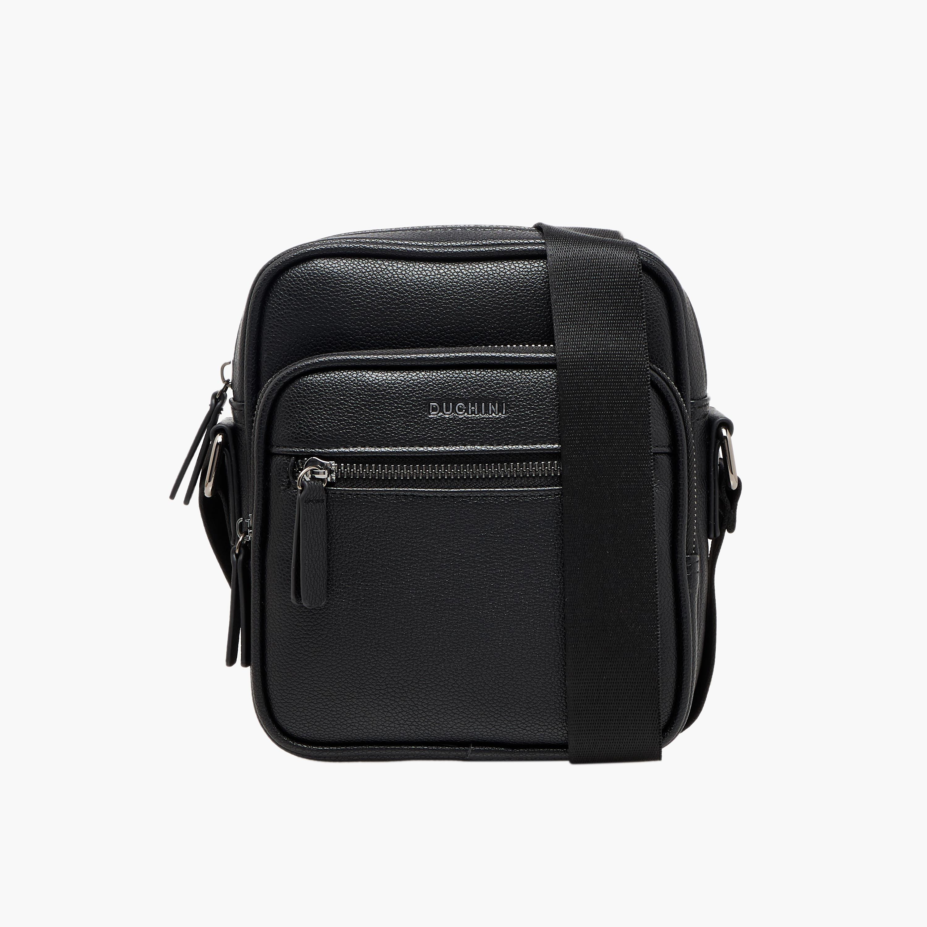 Duchini Men Solid Crossbody Bag-men-bags-image-1