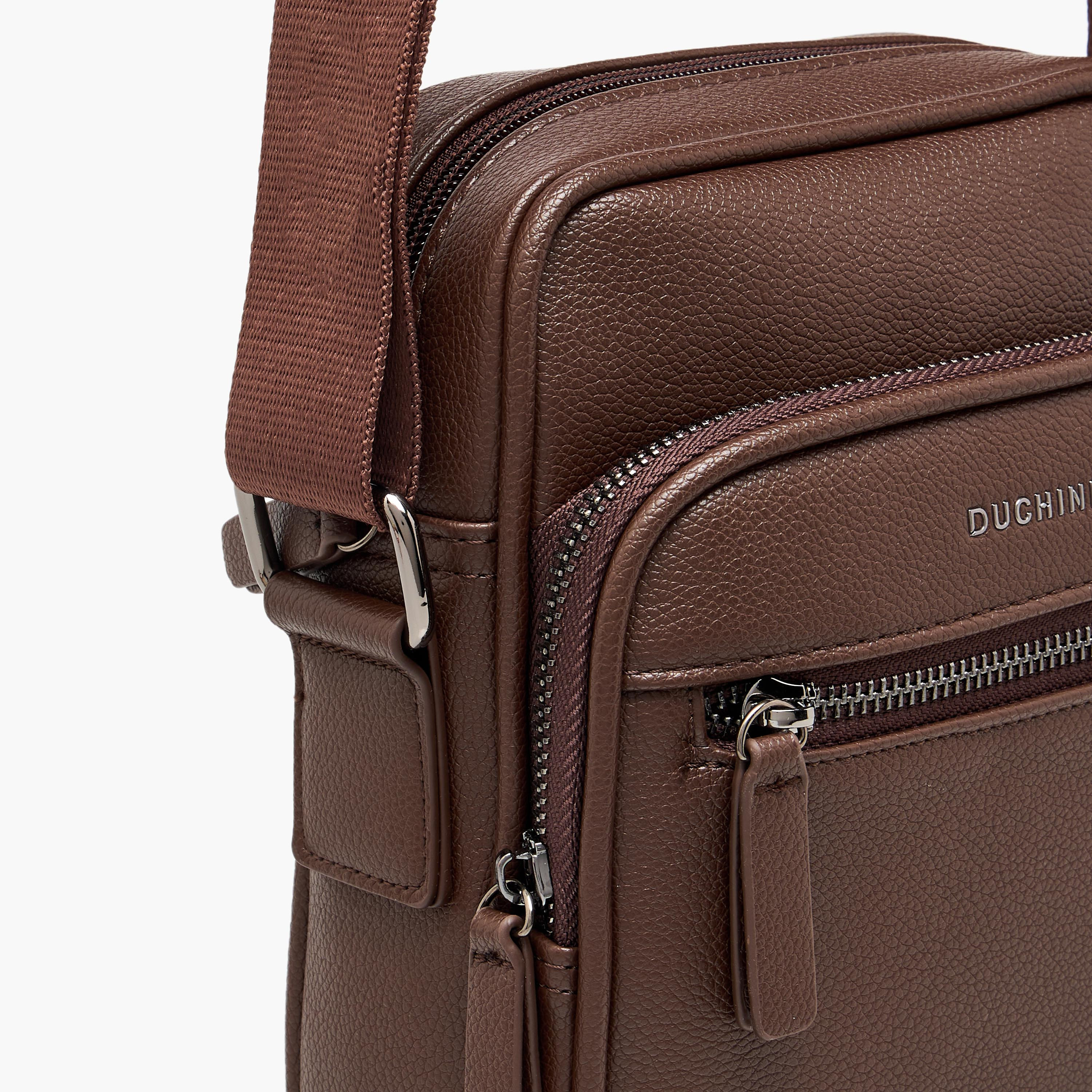 Duchini Men Solid Crossbody Bag-men-bags-image-5