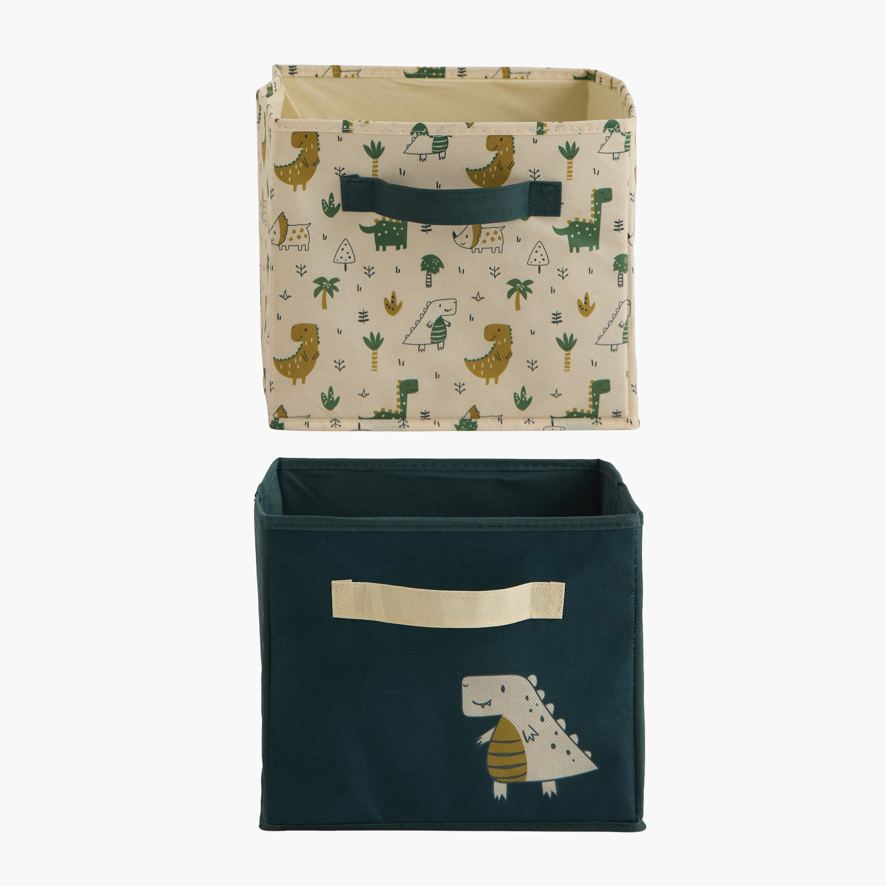 Pack of 2 Juniors Foldable Storage Box with Fun Print-baby-nursery-furniture-wardrobesandstorage-image-1