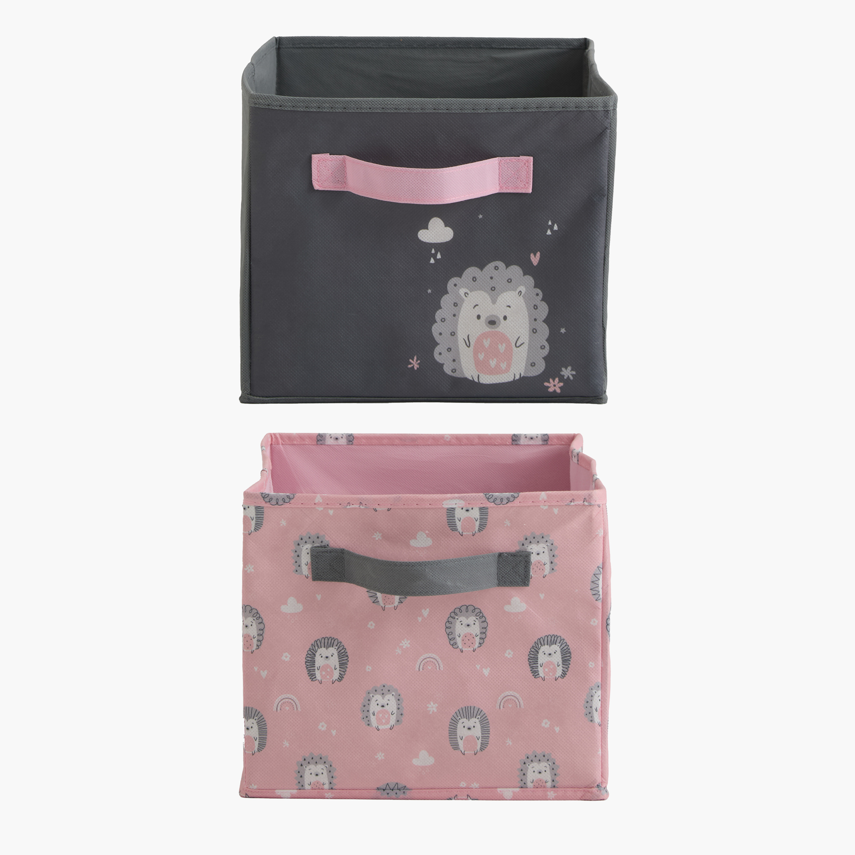 Pack of 2 Juniors Foldable Storage Box with Fun Print-baby-nursery-furniture-wardrobesandstorage-image-1