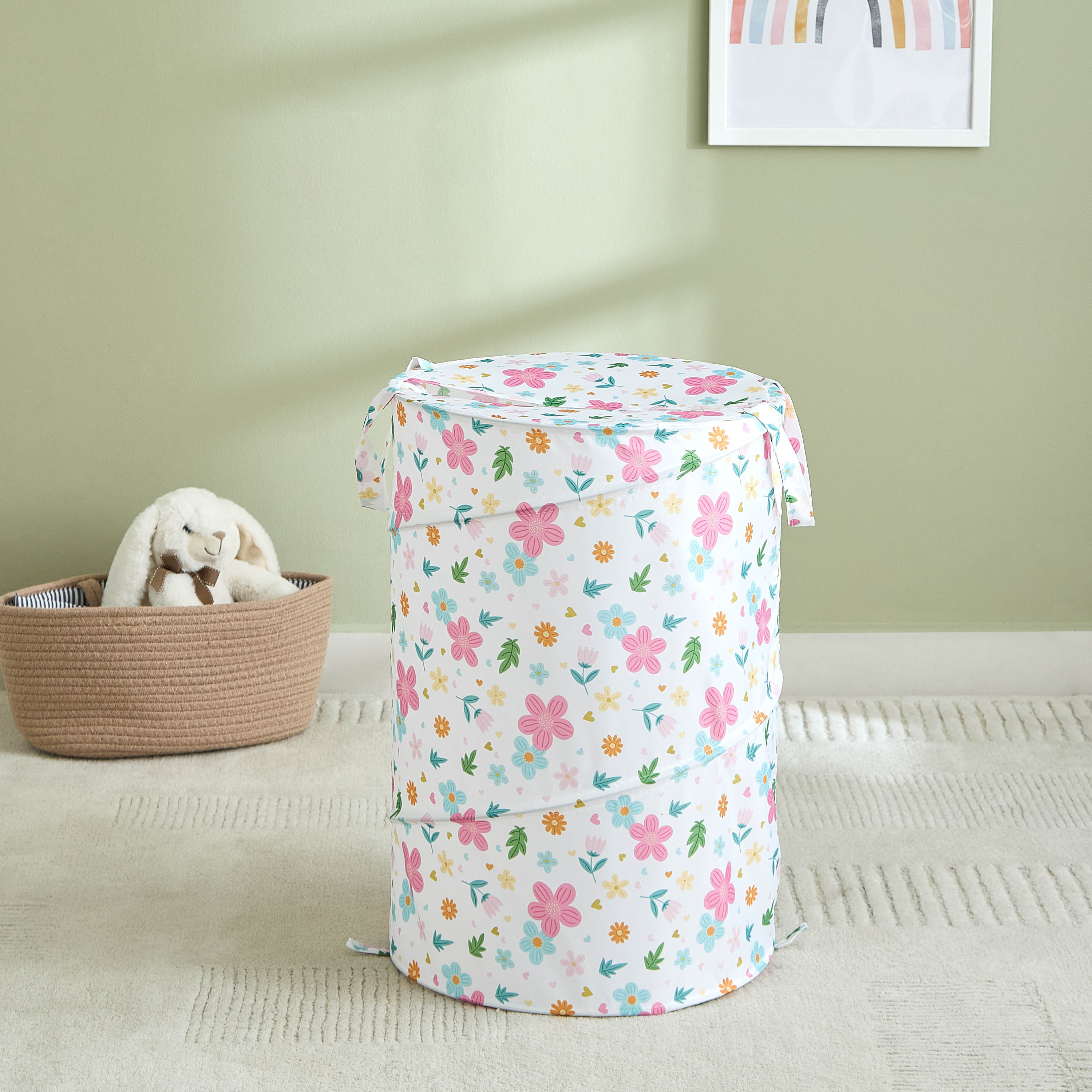 Juniors Pop Up Laundry Hamper with Fun Print-baby-nursery-furniture-wardrobesandstorage-image-1