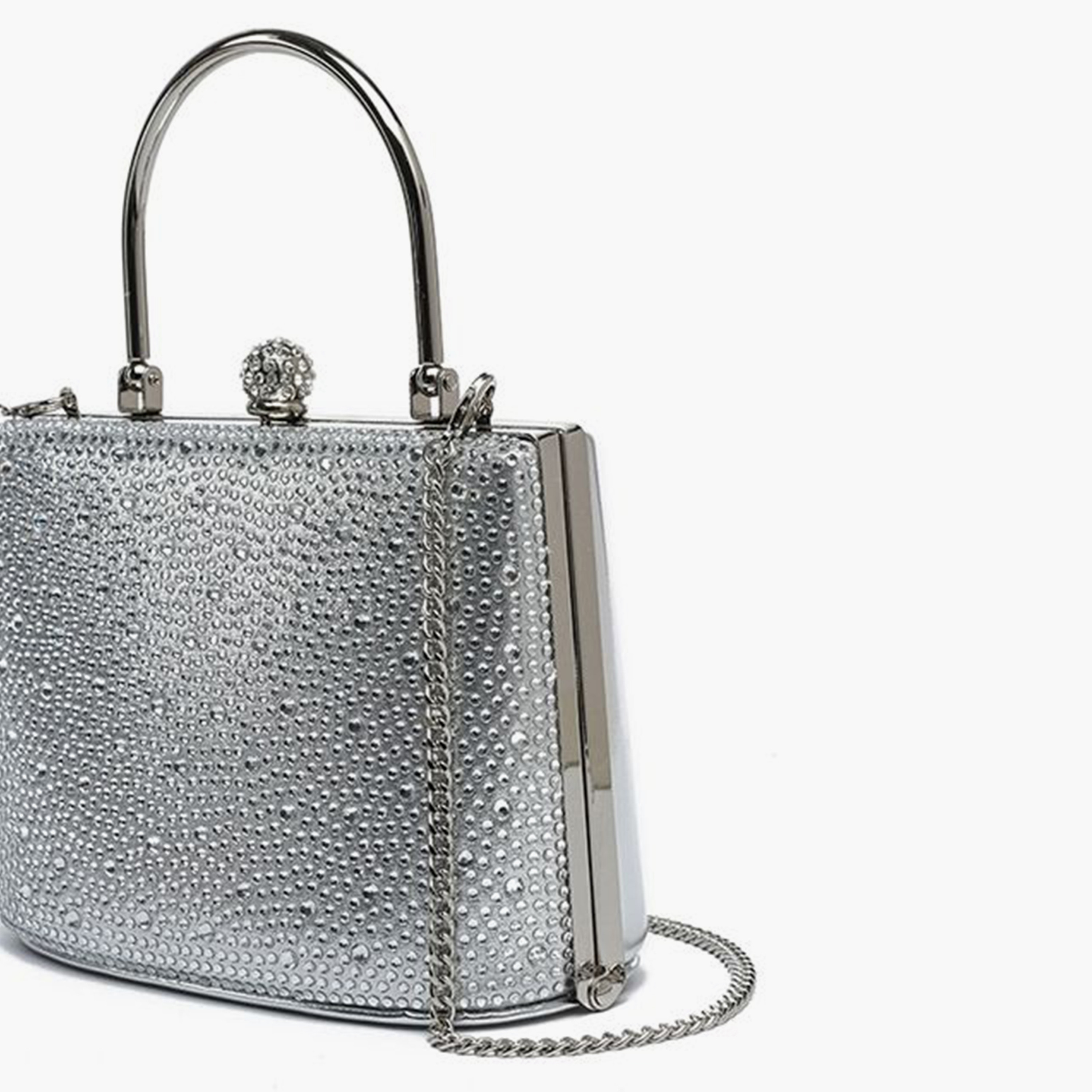 FYOR Embellished Shoulder Bag with Twist Lock and Detachable Strap | 20 X 3.5 X 12 CM-women-bagsandwallets-handbags-image-4