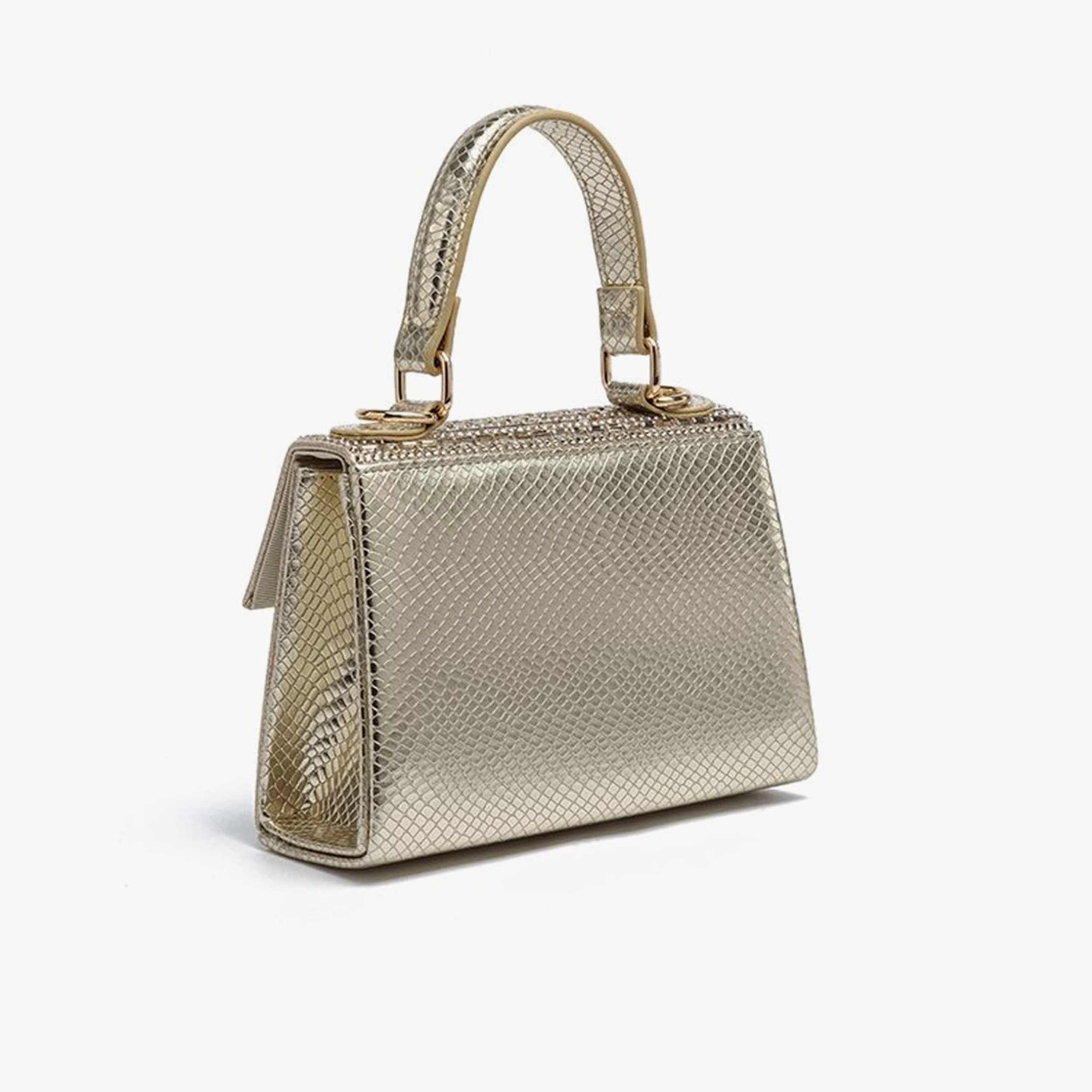 FYOR Embellished Clutch with Flap and Detachable Strap | 19 X 7 X 13 CM-women-bagsandwallets-handbags-image-2