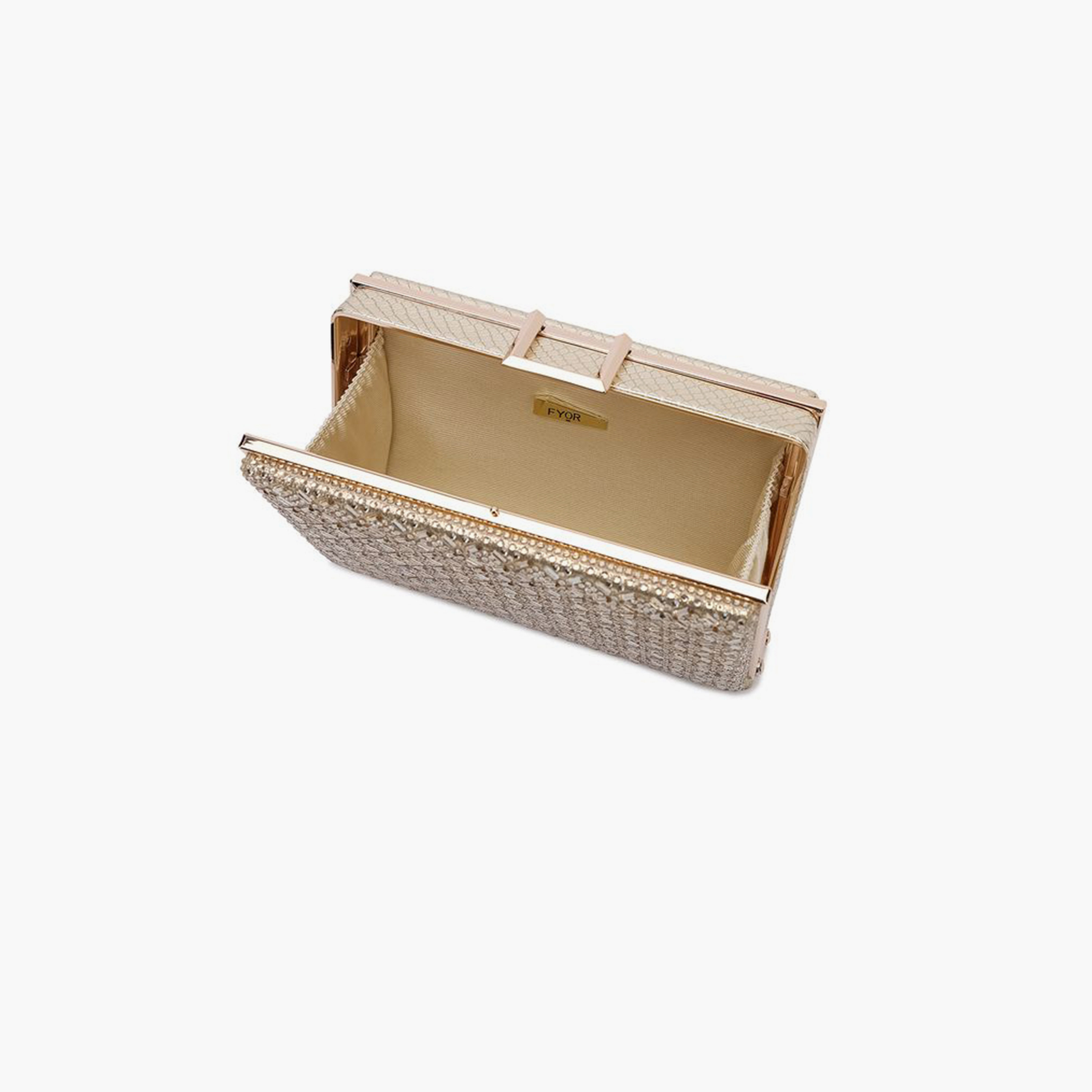 فايور - شنطة يد مزخرفة بقفل لولبي وحزام قابل للفصل | 18 × 8.5 × 13 سم-women-bagsandwallets-handbags-image-7