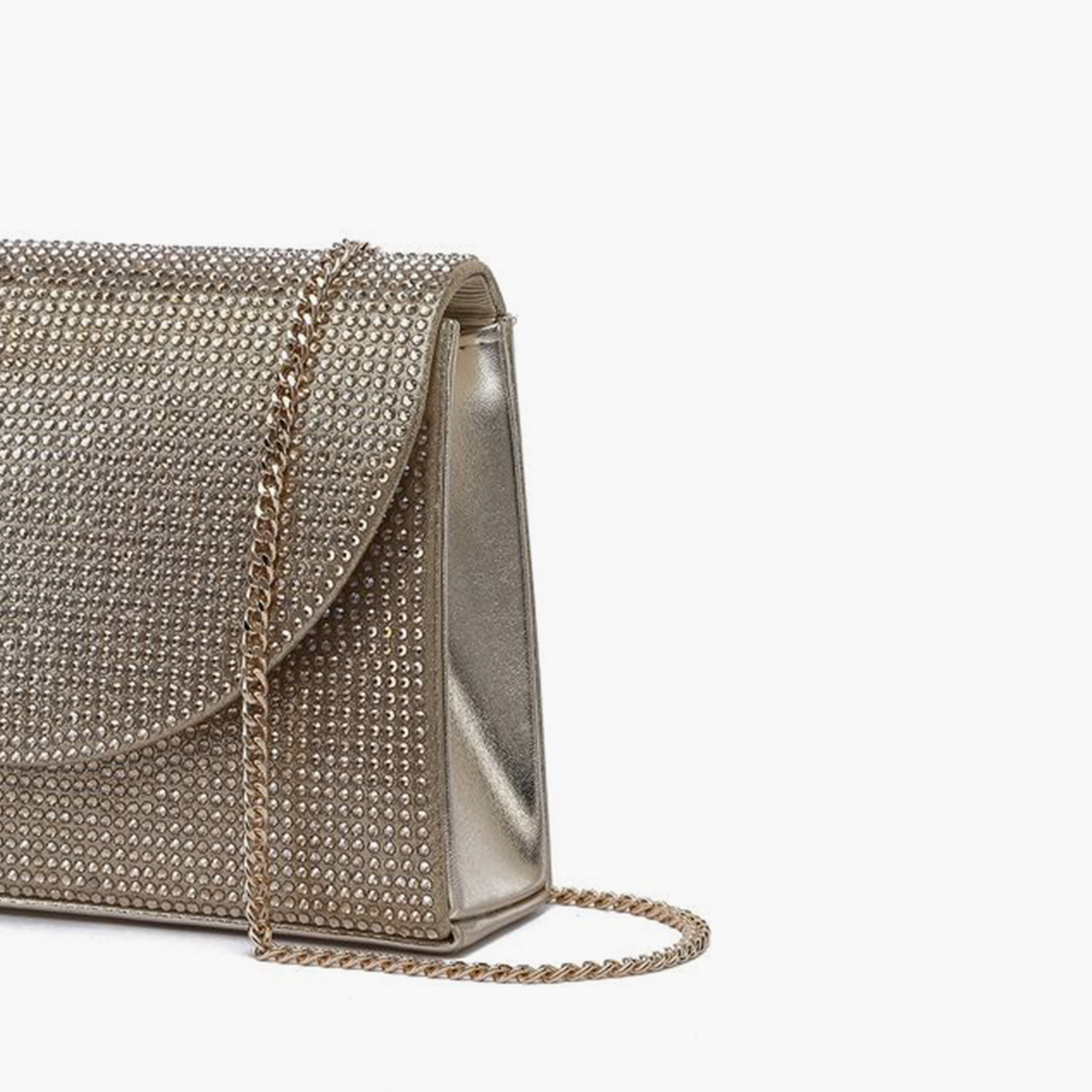 FYOR Embellished Clutch with Flap and Detachable Strap | 20 X 6 X 14 CM-women-bagsandwallets-handbags-image-4