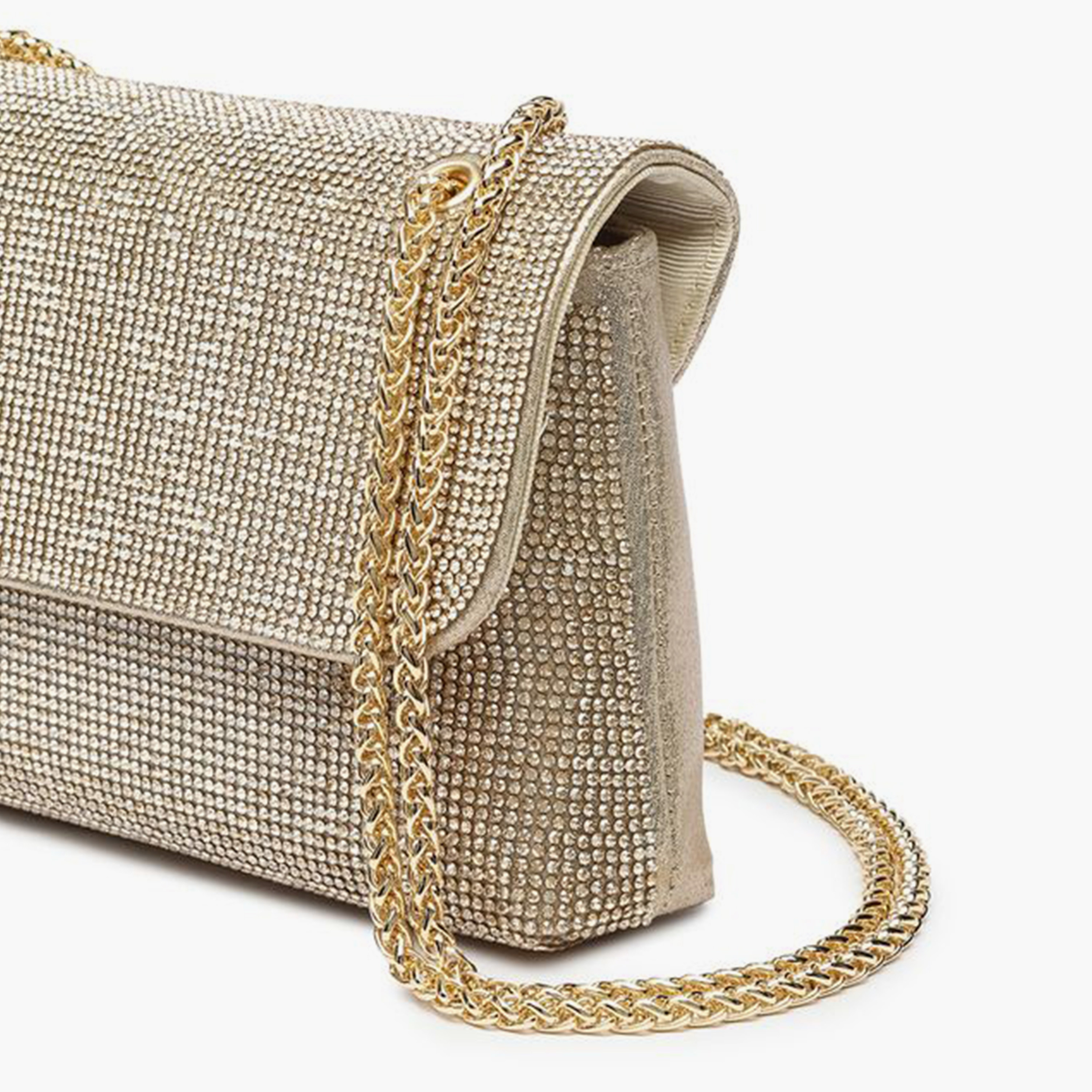 FYOR Embellished Clutch with Flap and Detachable Strap | 20 X 4.5 X 13 CM-women-bagsandwallets-handbags-image-7