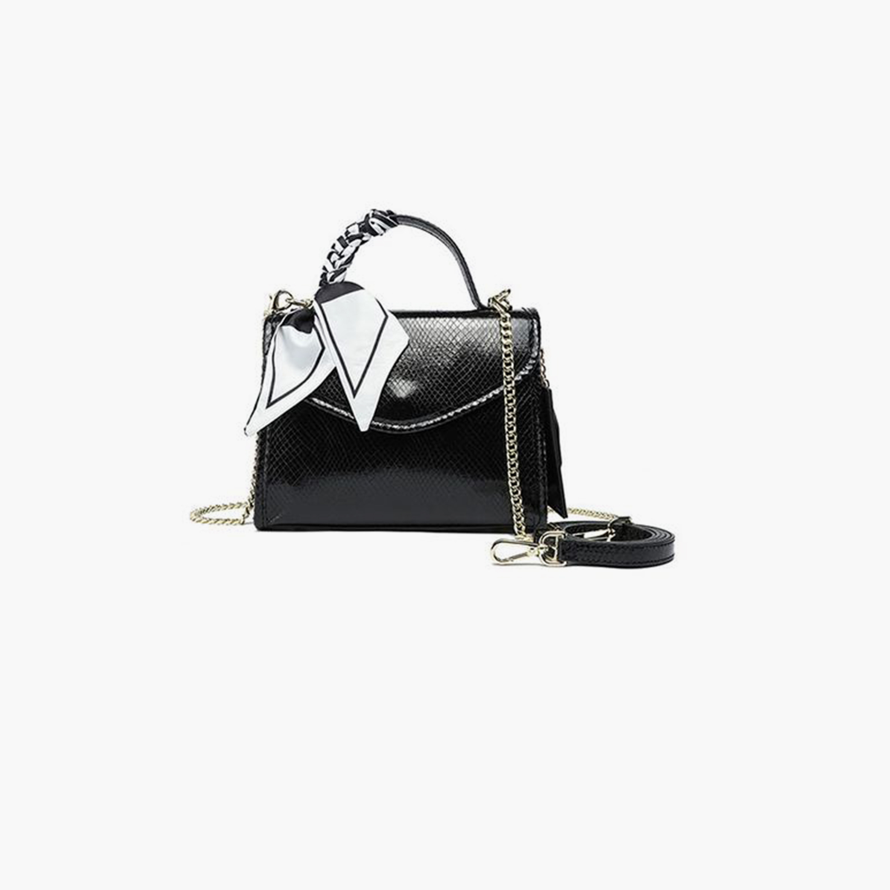 FYOR Textured Crossbody Bag with Flap and Detachable Strap | 22.5 X 7 X 16 CM-women-bagsandwallets-handbags-image-5