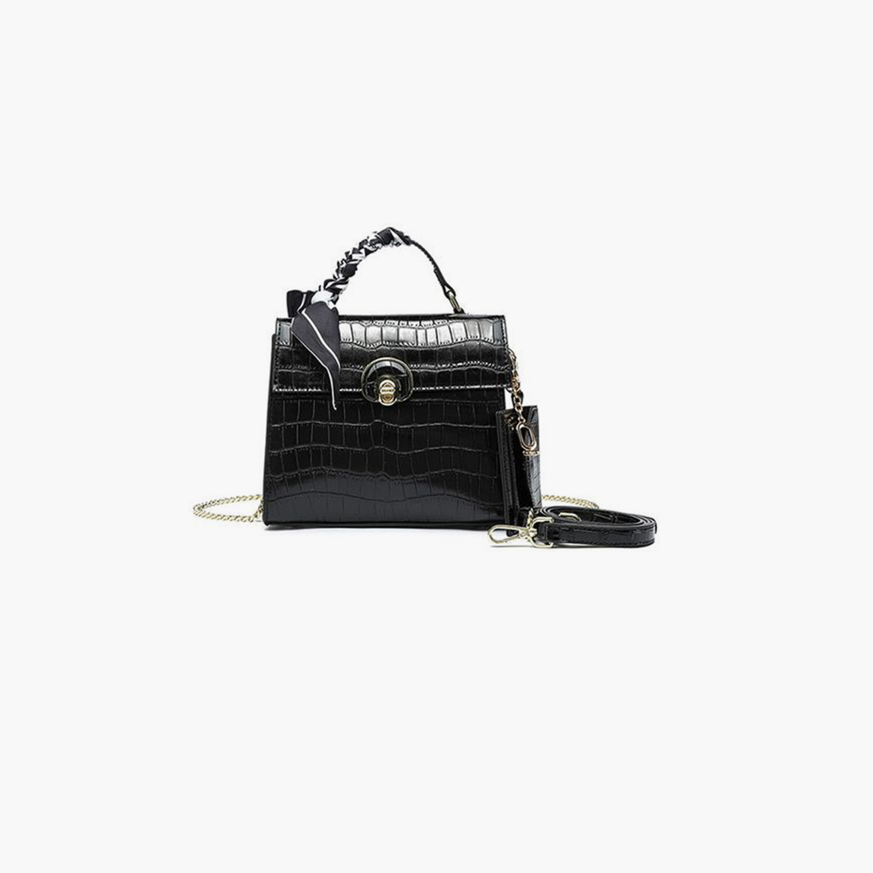 فايور - شنطة كروس بطبعة حيوانية مع غطاء وحزام قابل للفصل | 21 × 8 × 13 سم-women-bagsandwallets-handbags-image-1