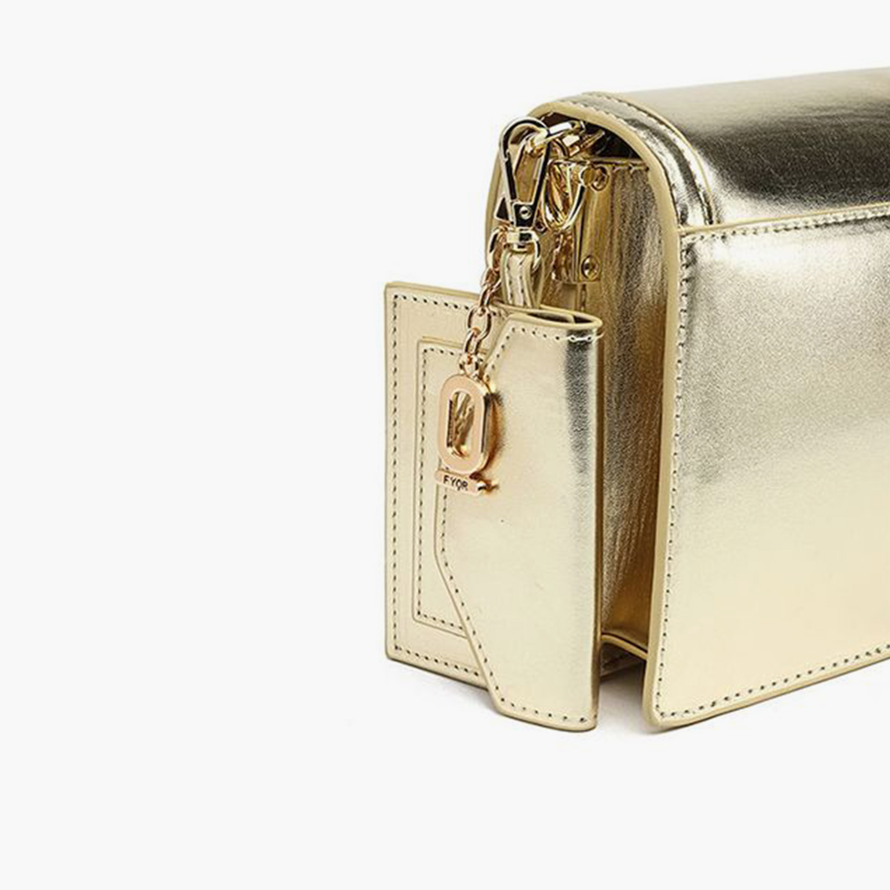 FYOR Design Detail Satchel Bag with Flap and Detachable Strap | 20 X 6 X 14 CM-women-bagsandwallets-handbags-image-4
