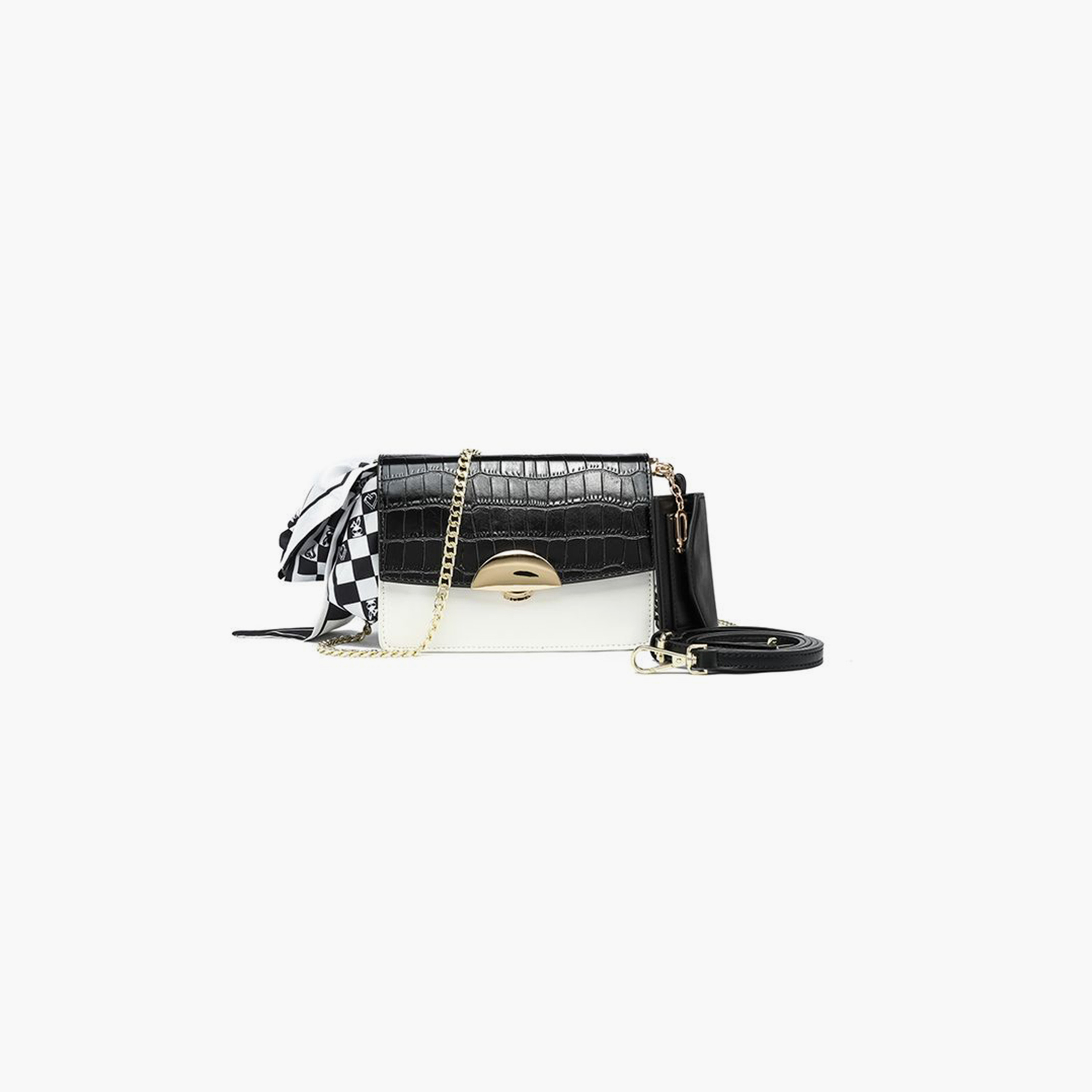 FYOR Animal Print Crossbody Bag with Flap and Detachable Strap | 18.5 X 5.5 X 12 CM-women-bagsandwallets-handbags-image-1