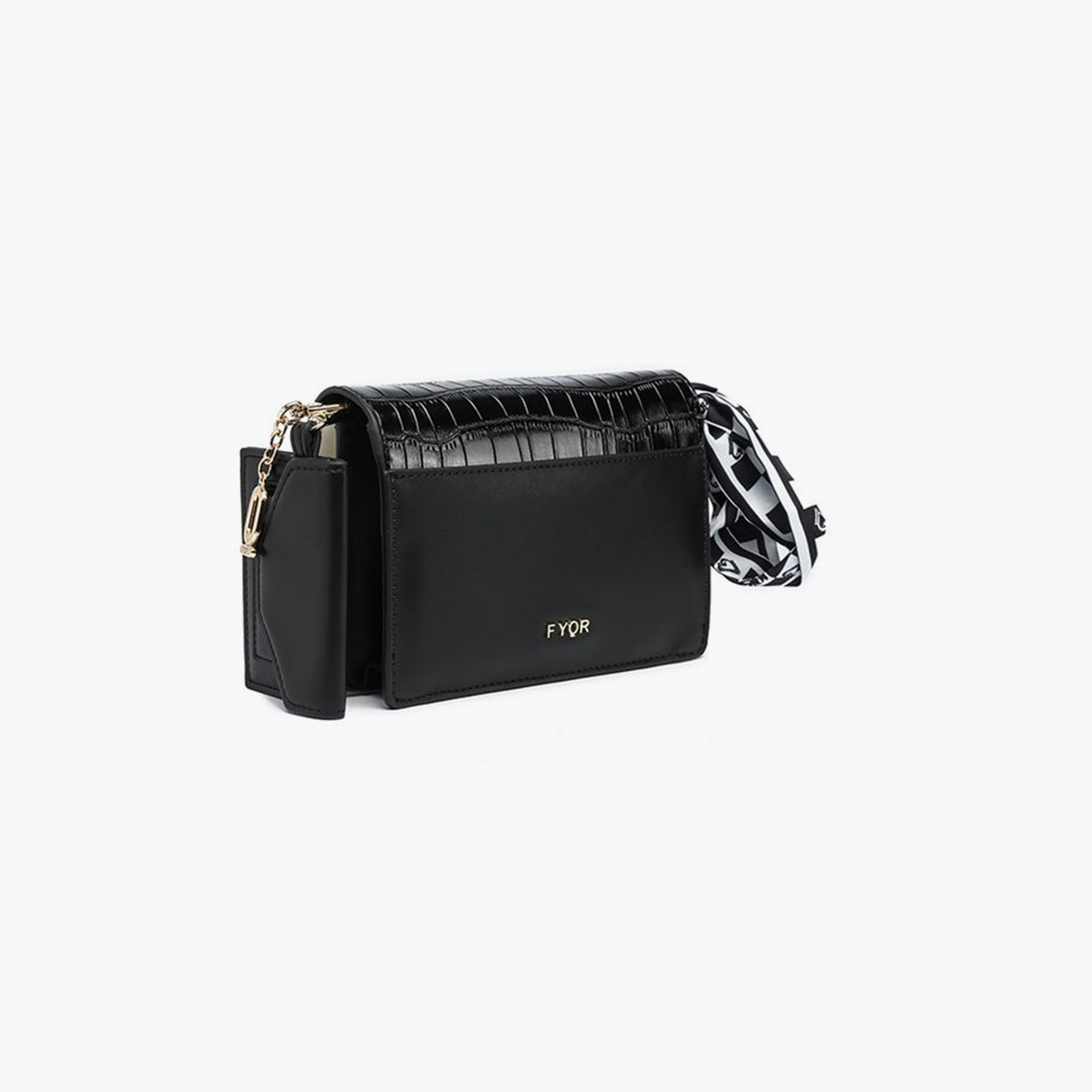فايور - شنطة كروس بطبعة حيوانية مع غطاء وحزام قابل للفصل | 18.5 × 5.5 × 12 سم-women-bagsandwallets-handbags-image-2