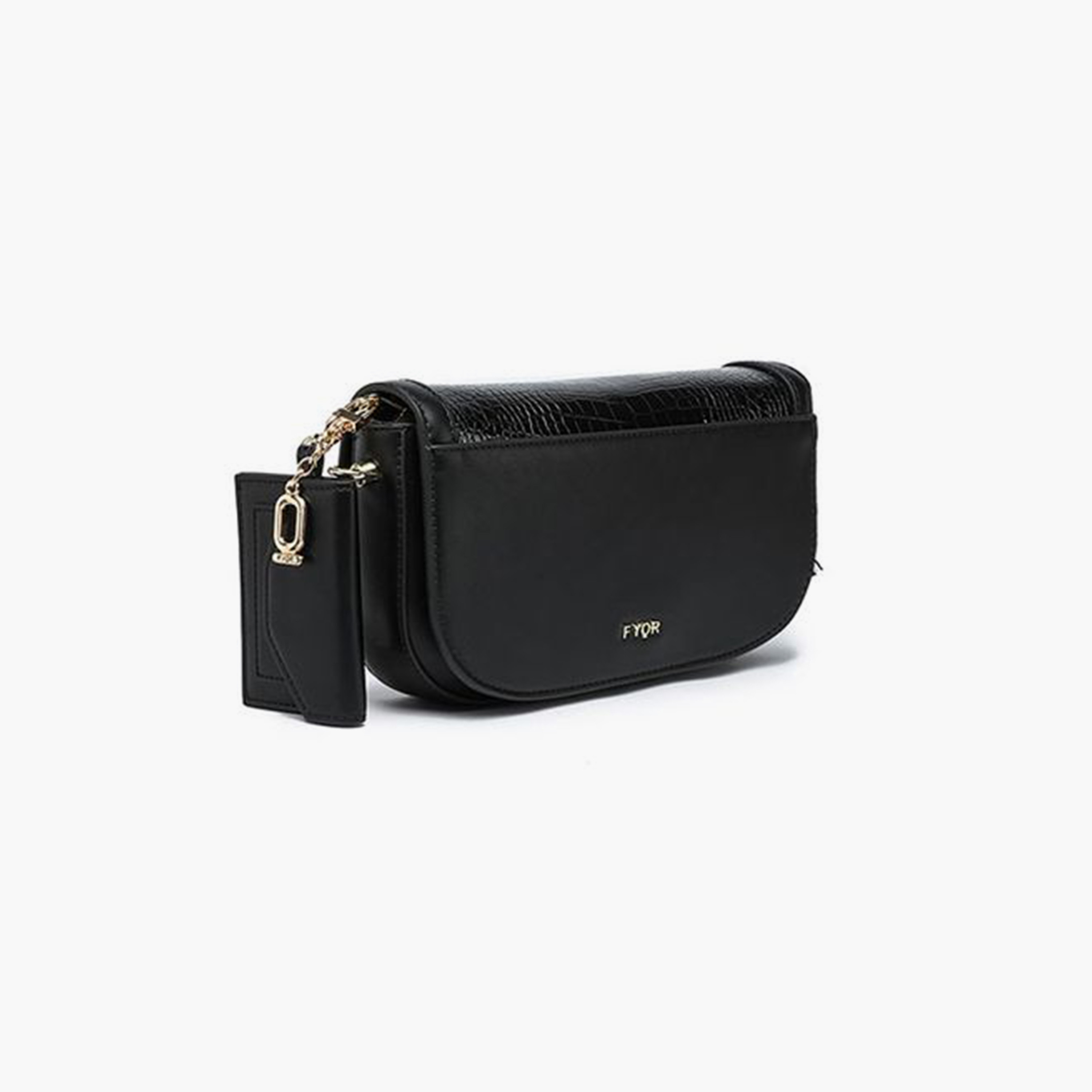 فايور - شنطة يد بطبعة حيوانية مع غطاء وحزام قابل للفصل | 13 × 6 × 12 سم-women-bagsandwallets-handbags-image-2