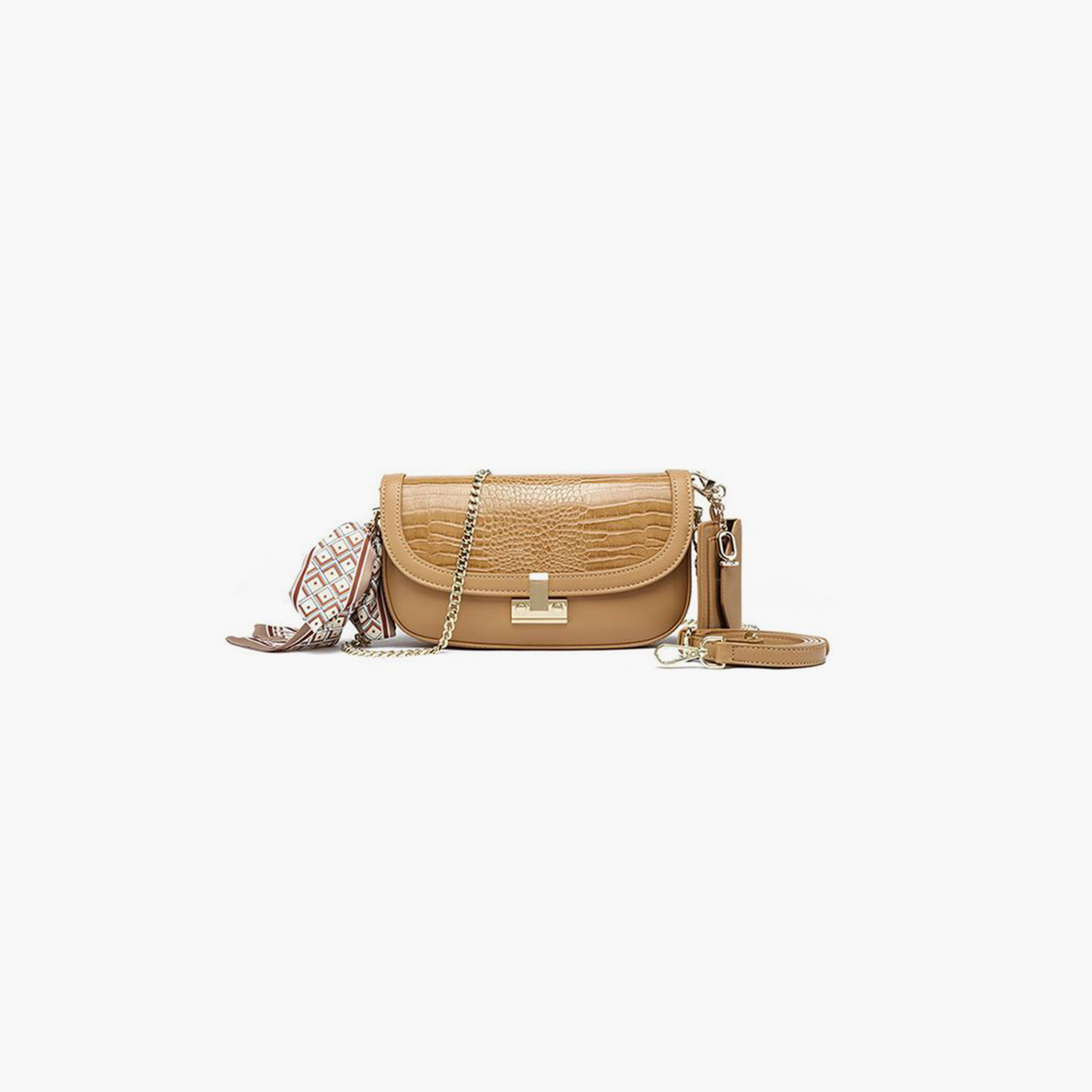 فايور - شنطة يد بطبعة حيوانية مع غطاء وحزام قابل للفصل | 13 × 6 × 12 سم-women-bagsandwallets-handbags-image-5