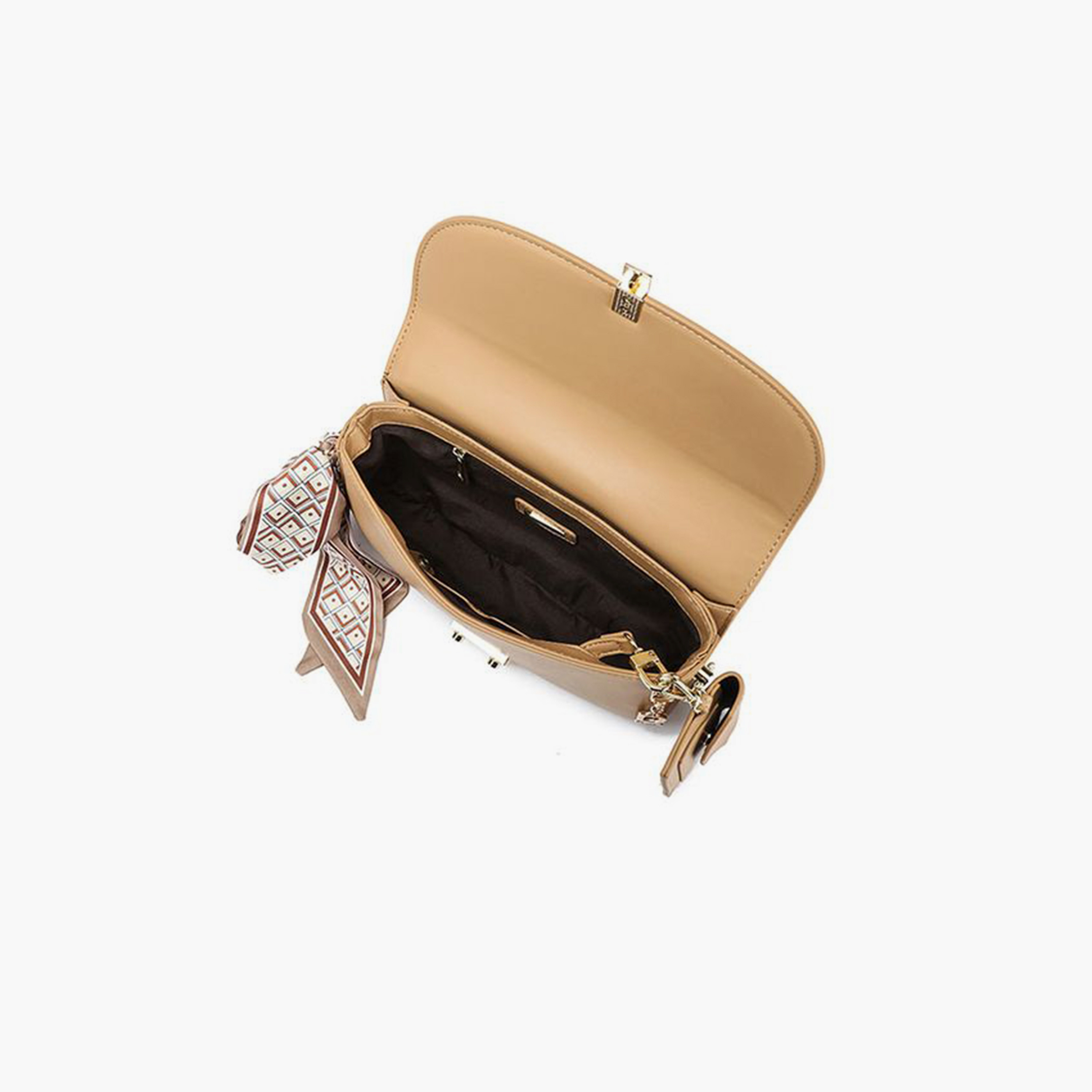 فايور - شنطة يد بطبعة حيوانية مع غطاء وحزام قابل للفصل | 13 × 6 × 12 سم-women-bagsandwallets-handbags-image-7