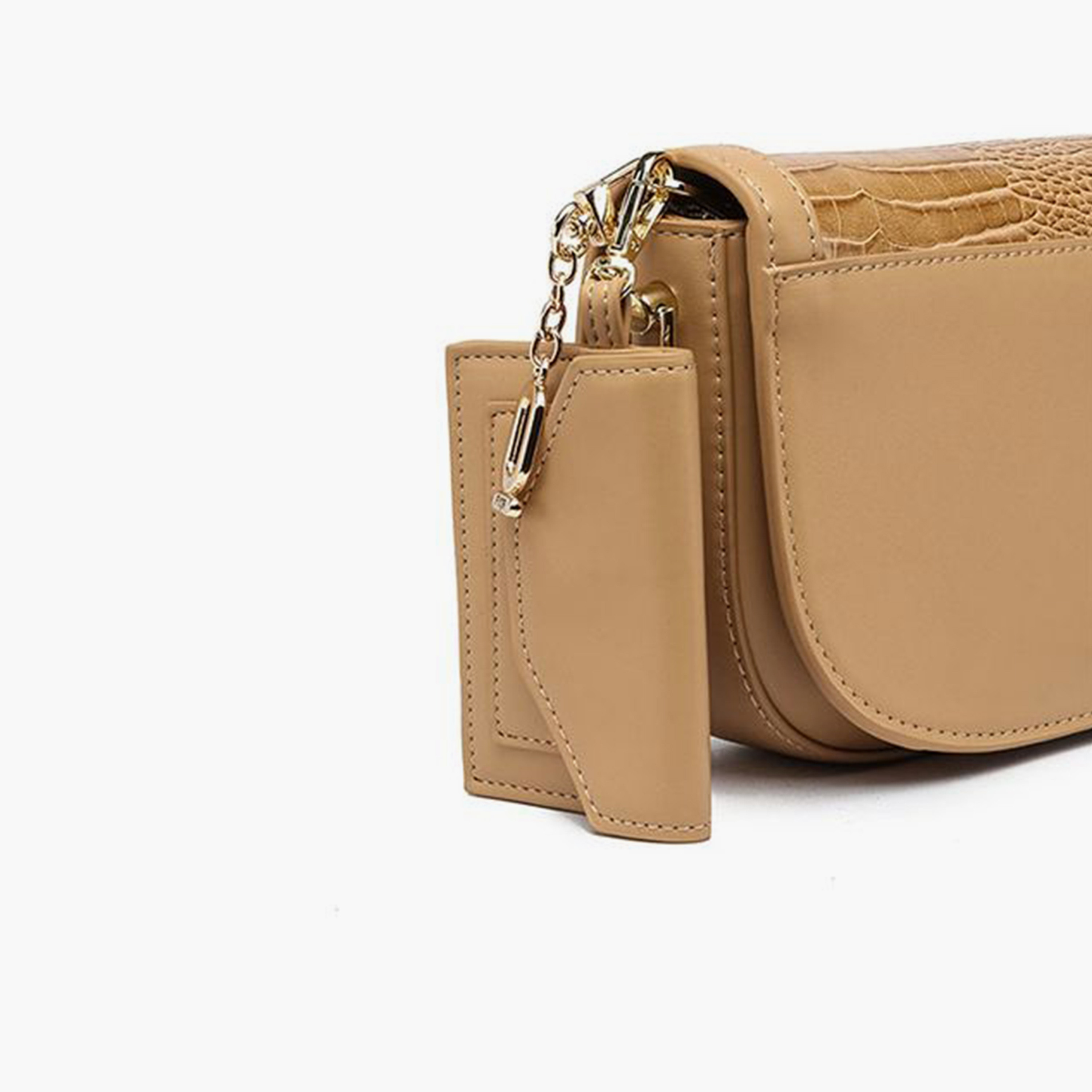 فايور - شنطة يد بطبعة حيوانية مع غطاء وحزام قابل للفصل | 13 × 6 × 12 سم-women-bagsandwallets-handbags-image-8