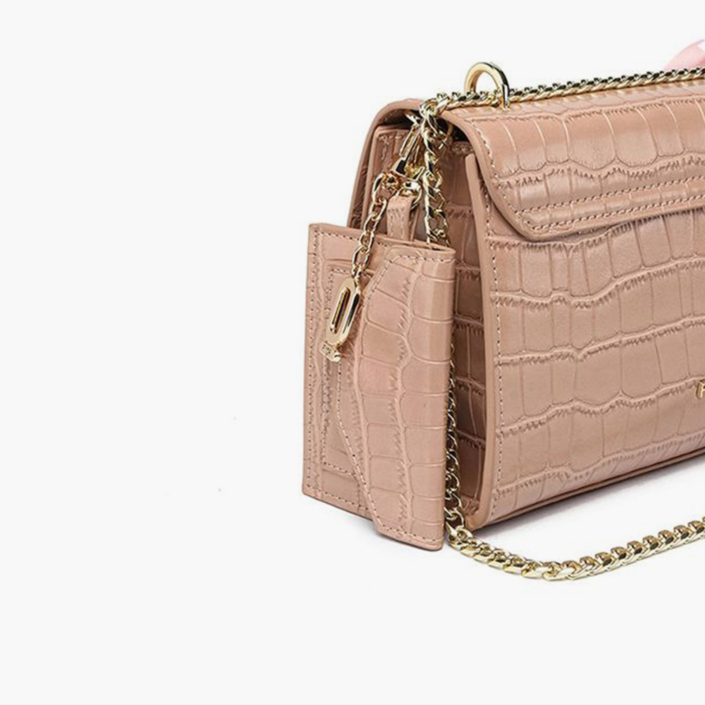 فايور - شنطة كتف بطبعة حيوانية مع غطاء وحزام قابل للفصل | 22 × 7 × 13 سم-women-bagsandwallets-handbags-image-4