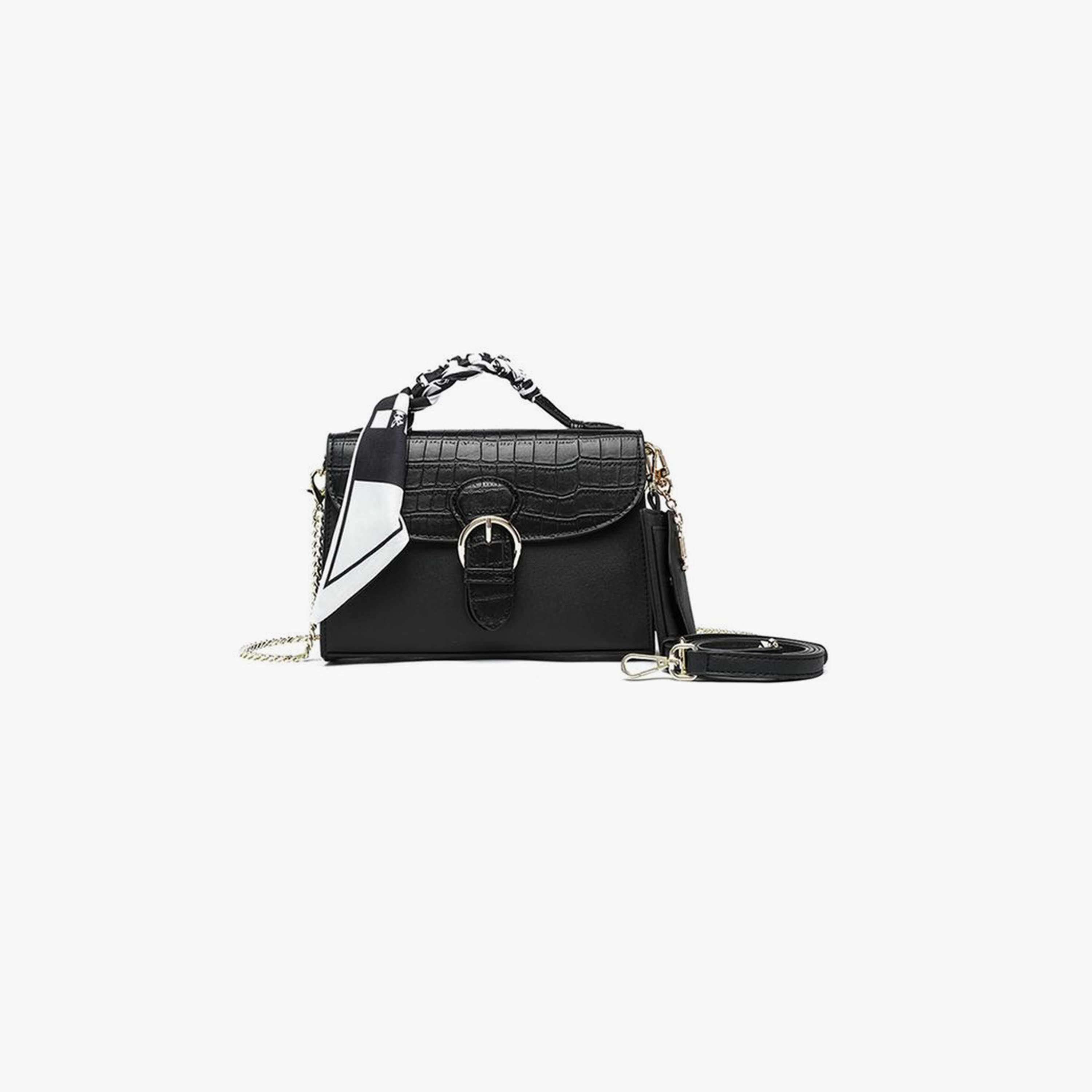 FYOR Animal Print Crossbody Bag with Flap and Detachable Strap | 21 X 7 X 15 CM-women-bagsandwallets-handbags-image-1