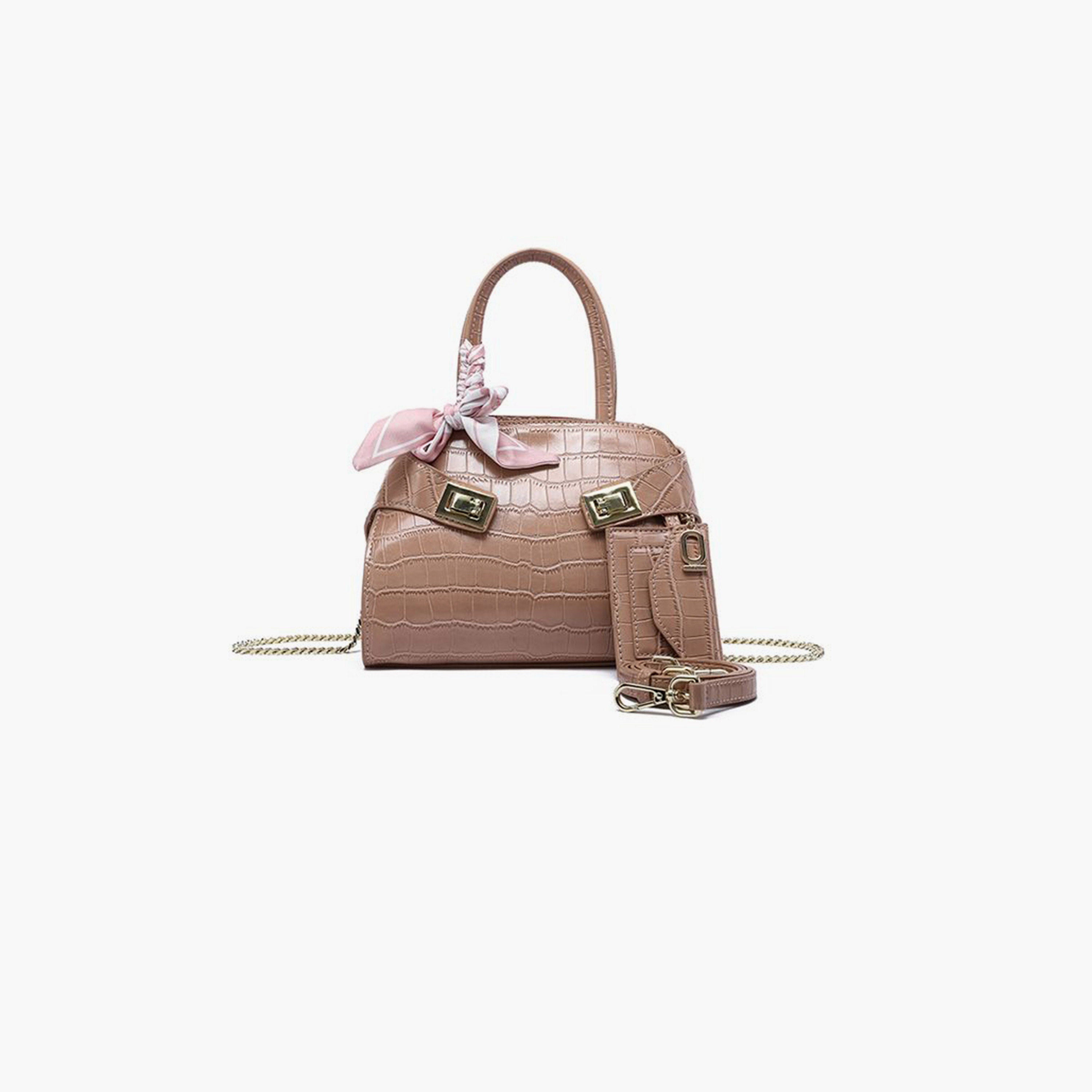 FYOR Animal Print Crossbody Bag with Twist Lock and Detachable Strap | 24 X 12 X 18 CM-women-bagsandwallets-handbags-image-1