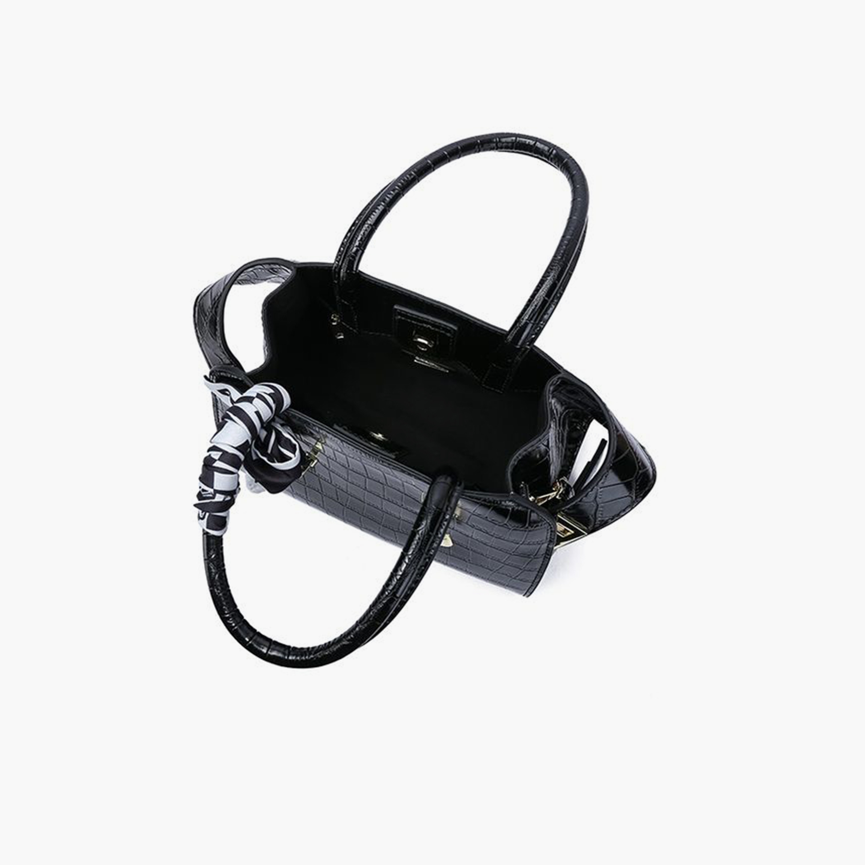 فايور - شنطة كروس بطبعة حيوانية مع قفل ملتوي وحزام قابل للفصل | 24 × 12 × 18 سم-women-bagsandwallets-handbags-image-7