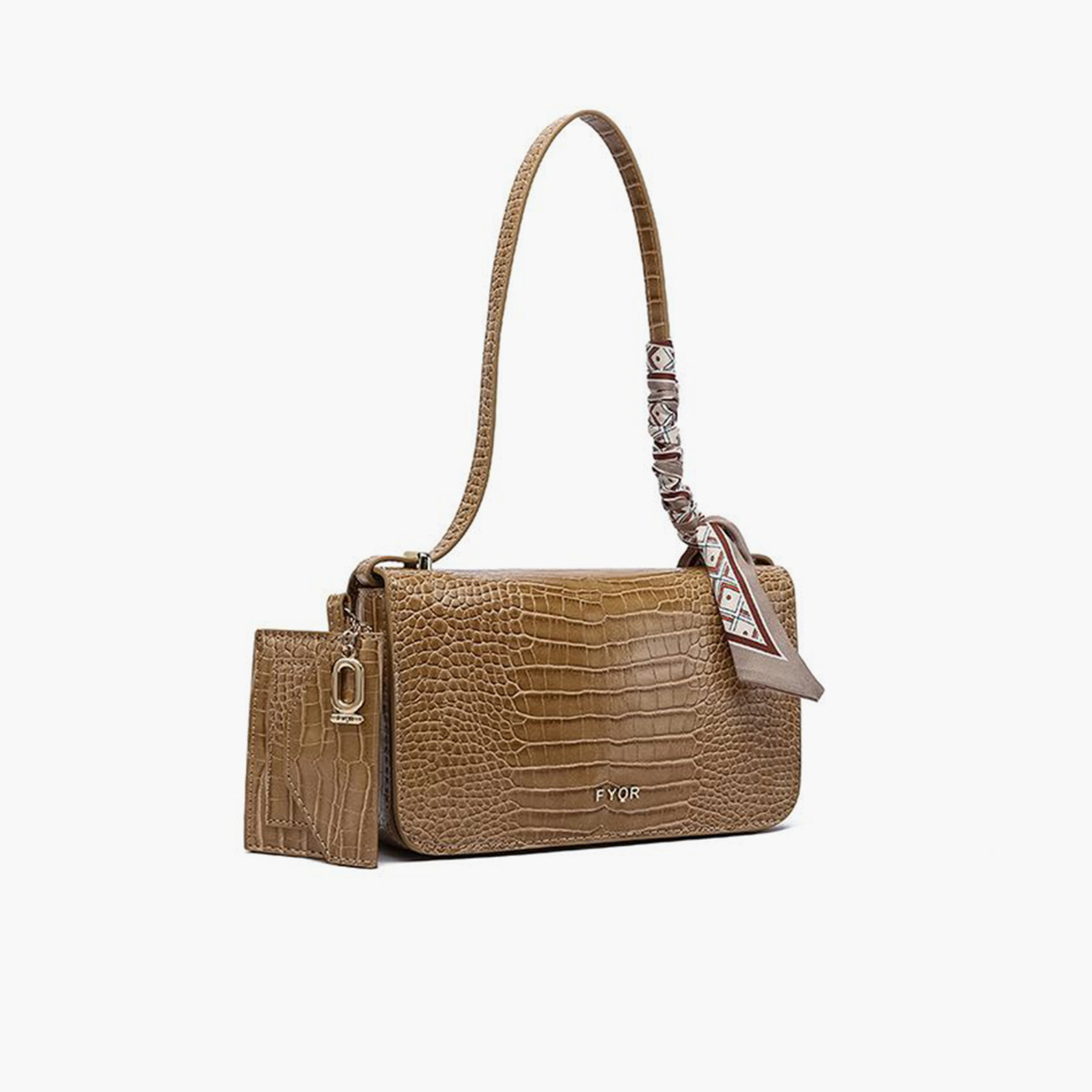 فايور - شنطة يد بطبعة حيوانية مع قفل لولبي وحزام قابل للفصل | 22 × 4 × 13 سم-women-bagsandwallets-handbags-image-2