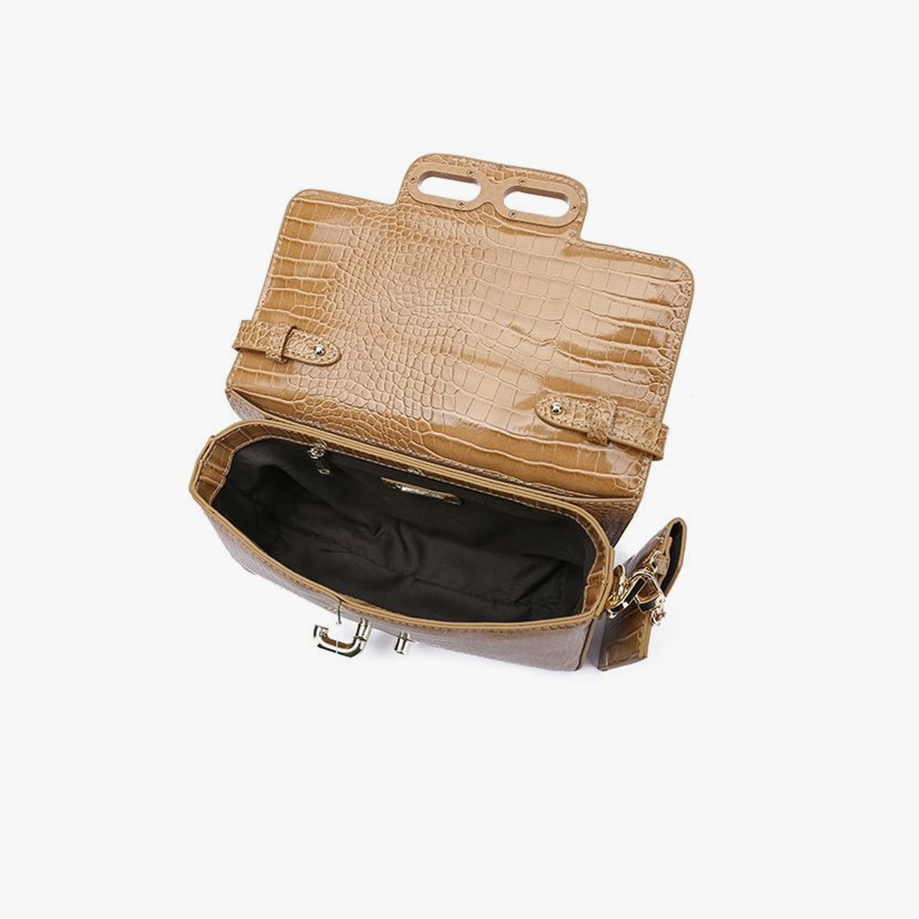FYOR Animal Print Clutch with Twist Lock and Detachable Strap | 22 X 4 X 13 CM-women-bagsandwallets-handbags-image-3