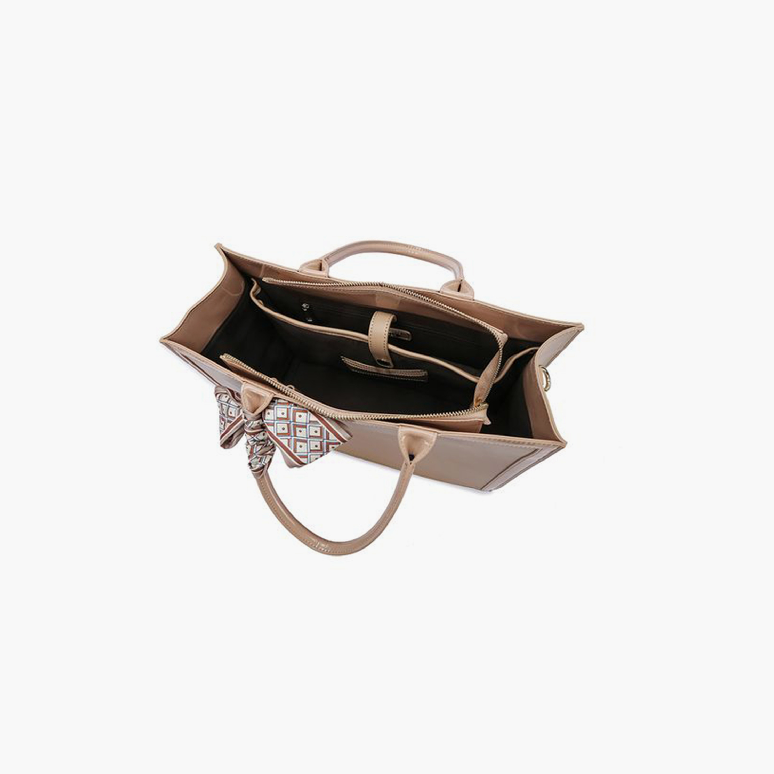 FYOR Plain Top Handle Clutch with Zipper and Adjustable Strap | 37 X 15 X 27 CM-women-bagsandwallets-handbags-image-3