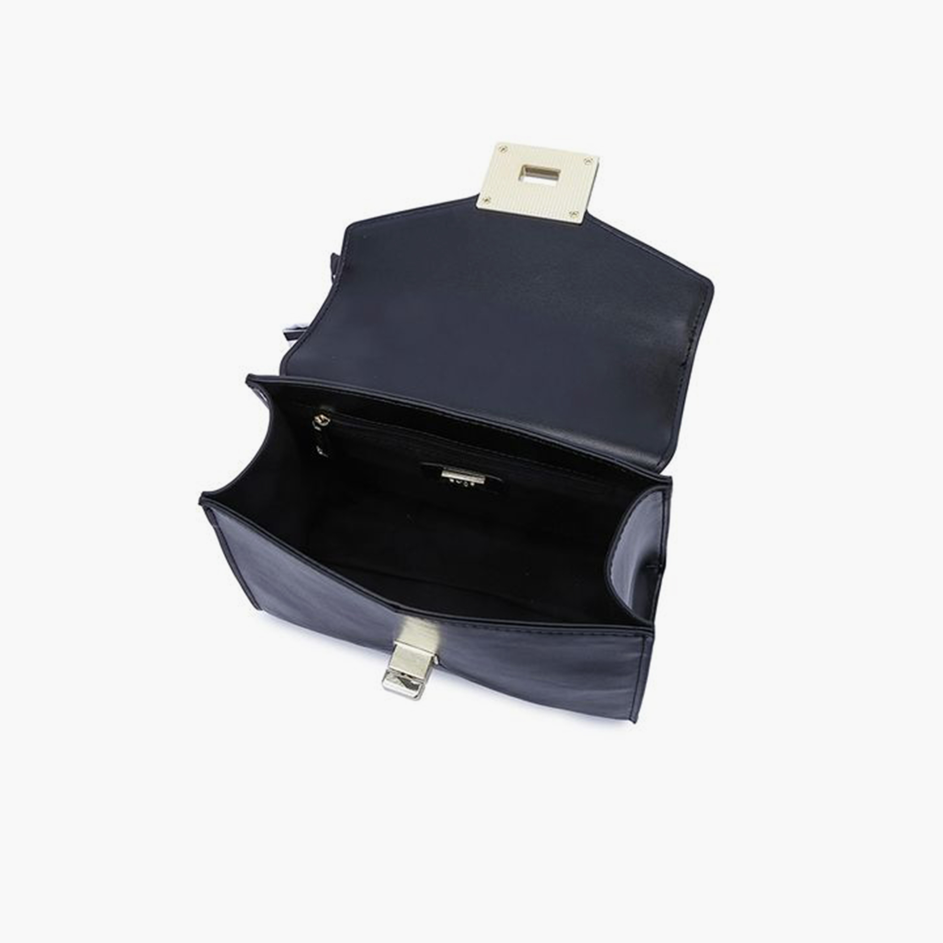فايور - شنطة يد تصميم مميز بمقبض علوي وقفل دوار وحزام قابل للفصل | 24 × 8 × 17 سم-women-bagsandwallets-handbags-image-3