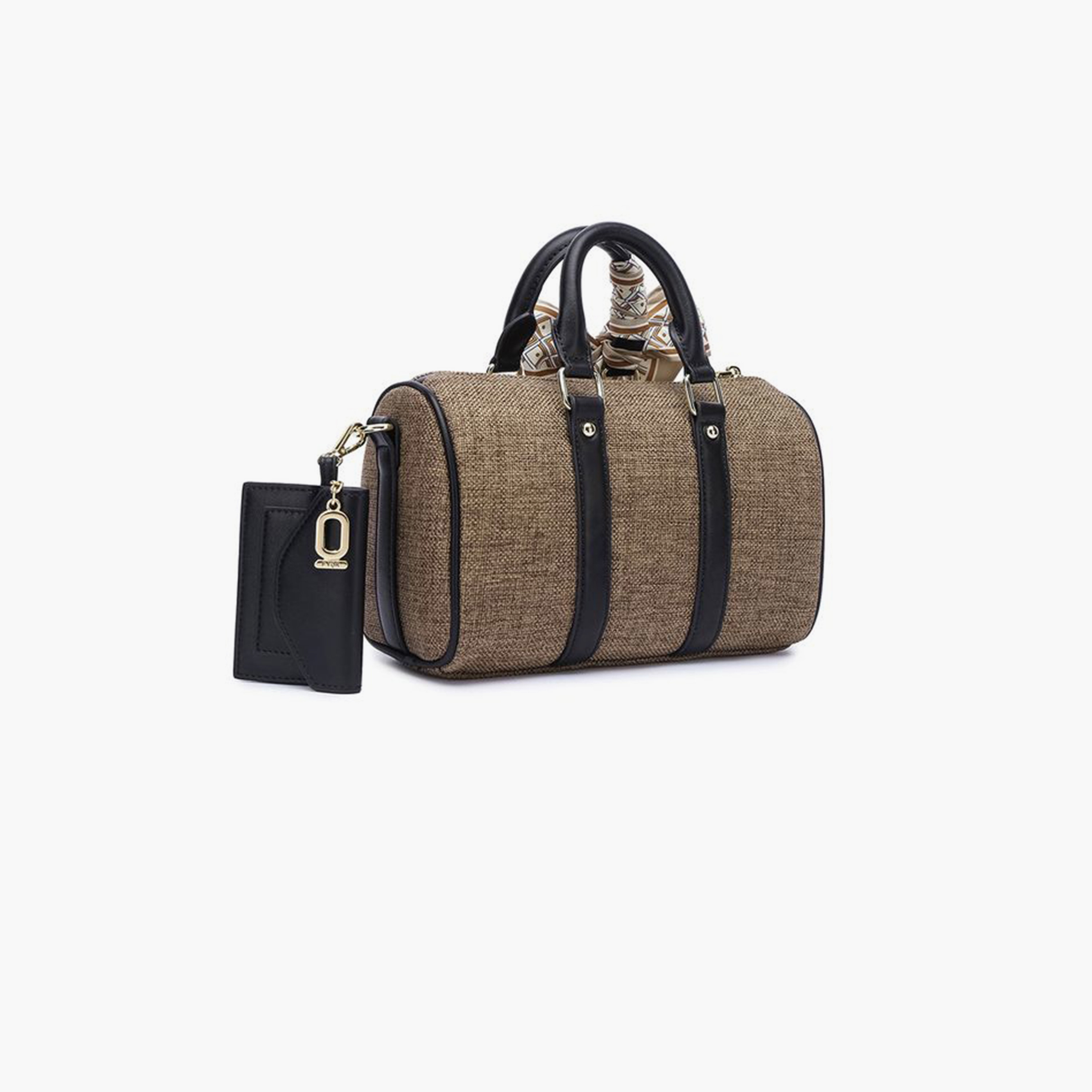 فايور - شنطة ساتشيل بمقبض علوي مزخرف وسحاب وحزام قابل للفصل | 25 × 7 × 15 سم-women-bagsandwallets-handbags-image-6