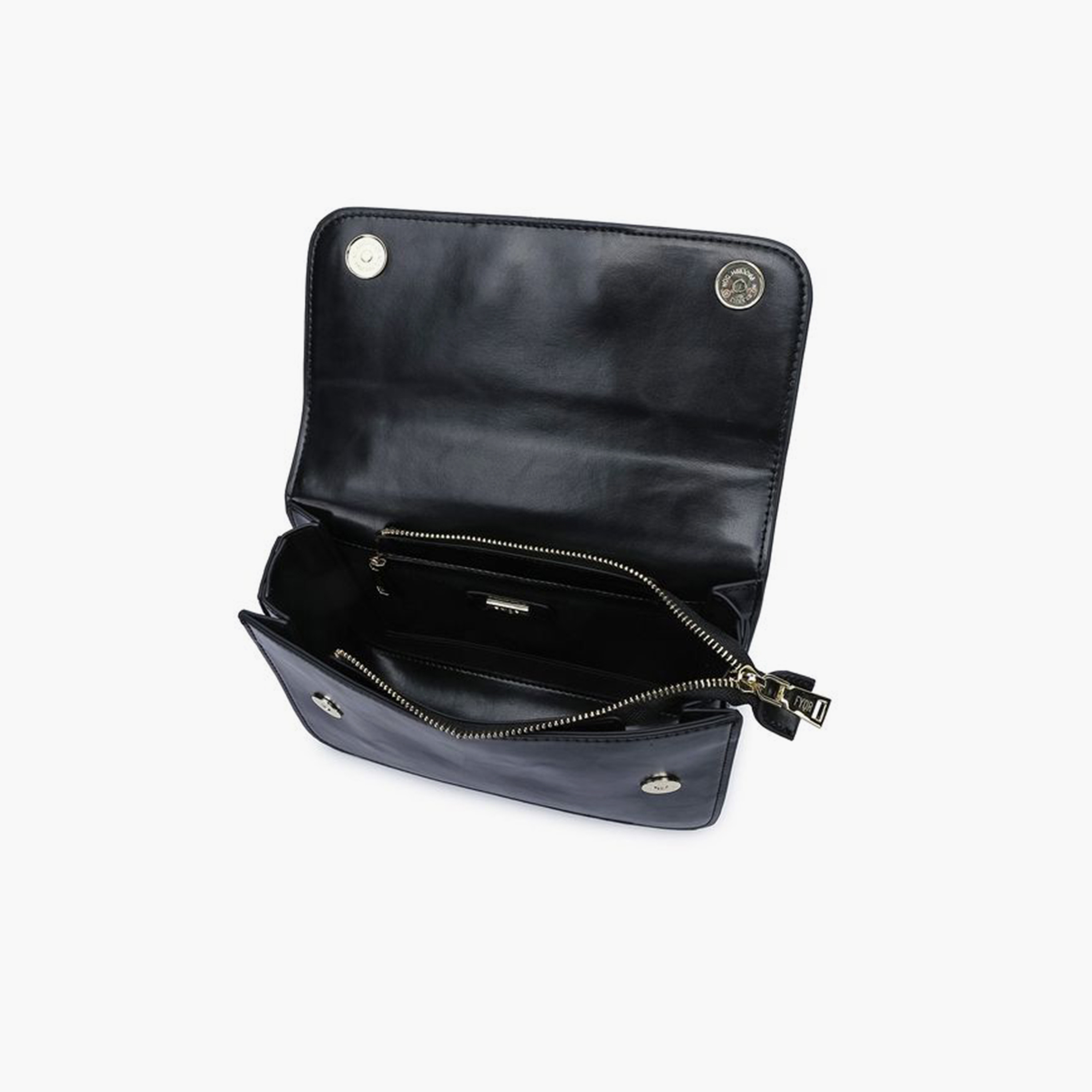 FYOR Design Detail Top Handle Shoulder Bag with Flap and Detachable Strap | 20 X 6 X 14 CM-women-bagsandwallets-handbags-image-3