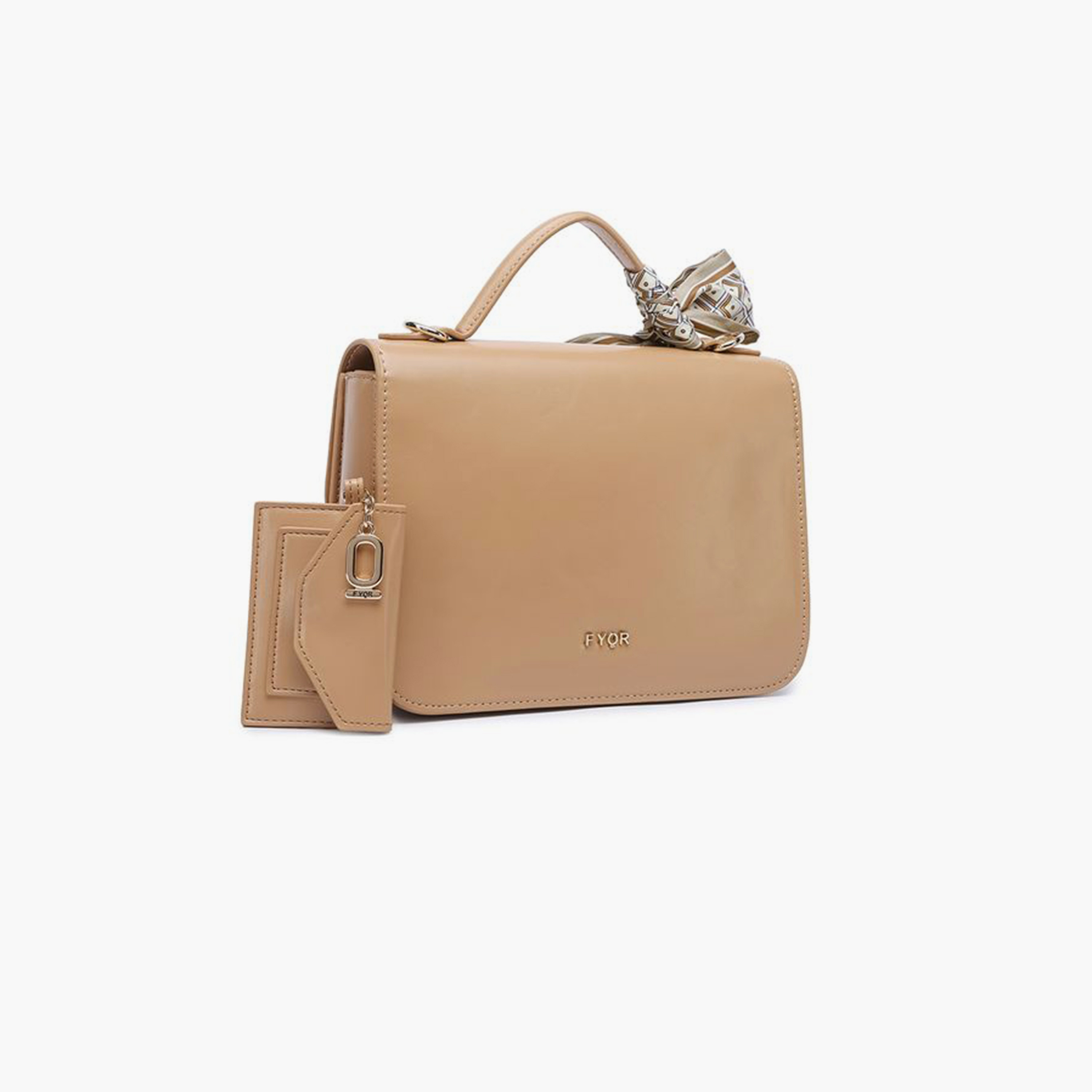 فايور - شنطة كتف تصميم مميز بمقبض علوي وغطاء وحزام قابل للفصل | 20 × 6 × 14 سم-women-bagsandwallets-handbags-image-6