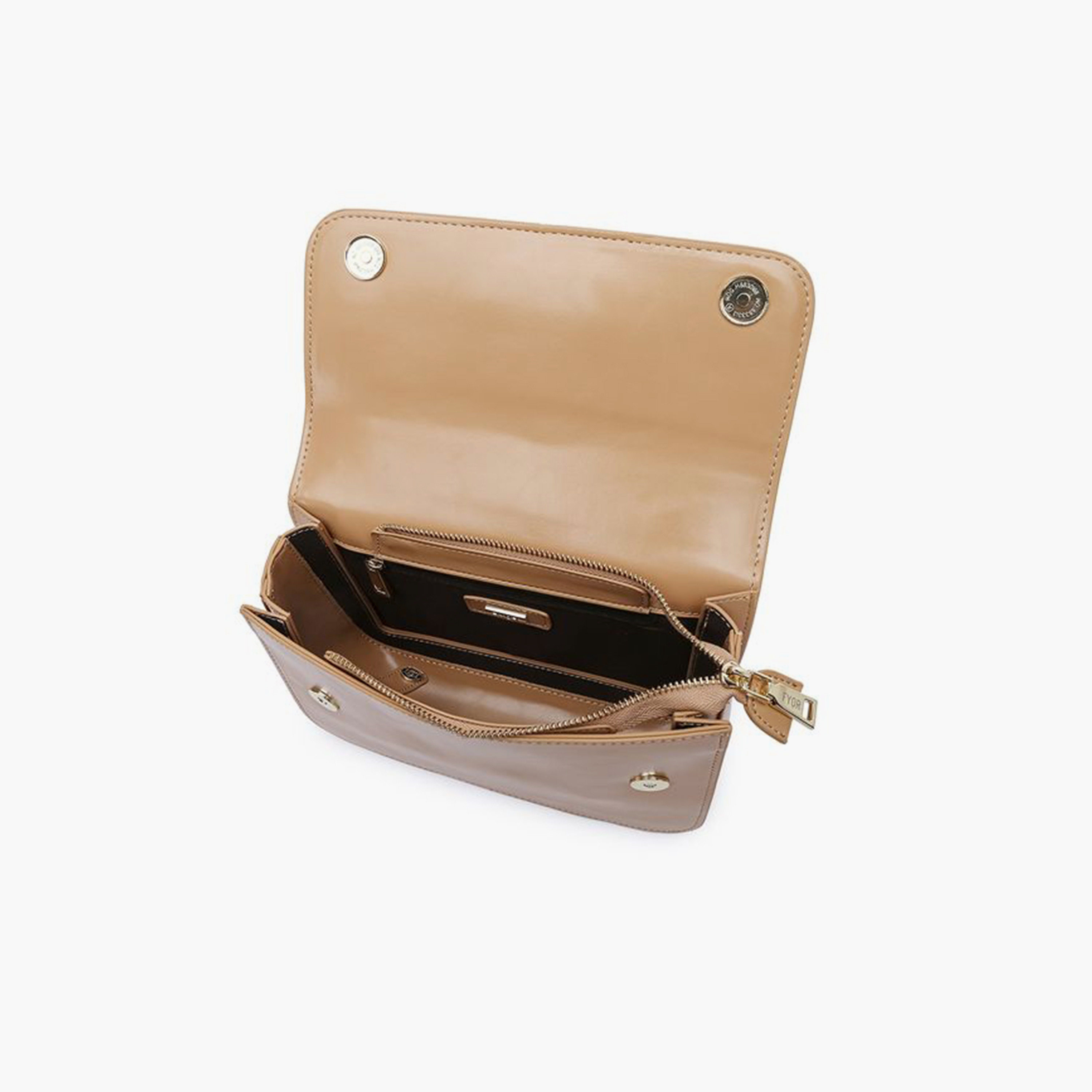 فايور - شنطة كتف تصميم مميز بمقبض علوي وغطاء وحزام قابل للفصل | 20 × 6 × 14 سم-women-bagsandwallets-handbags-image-7