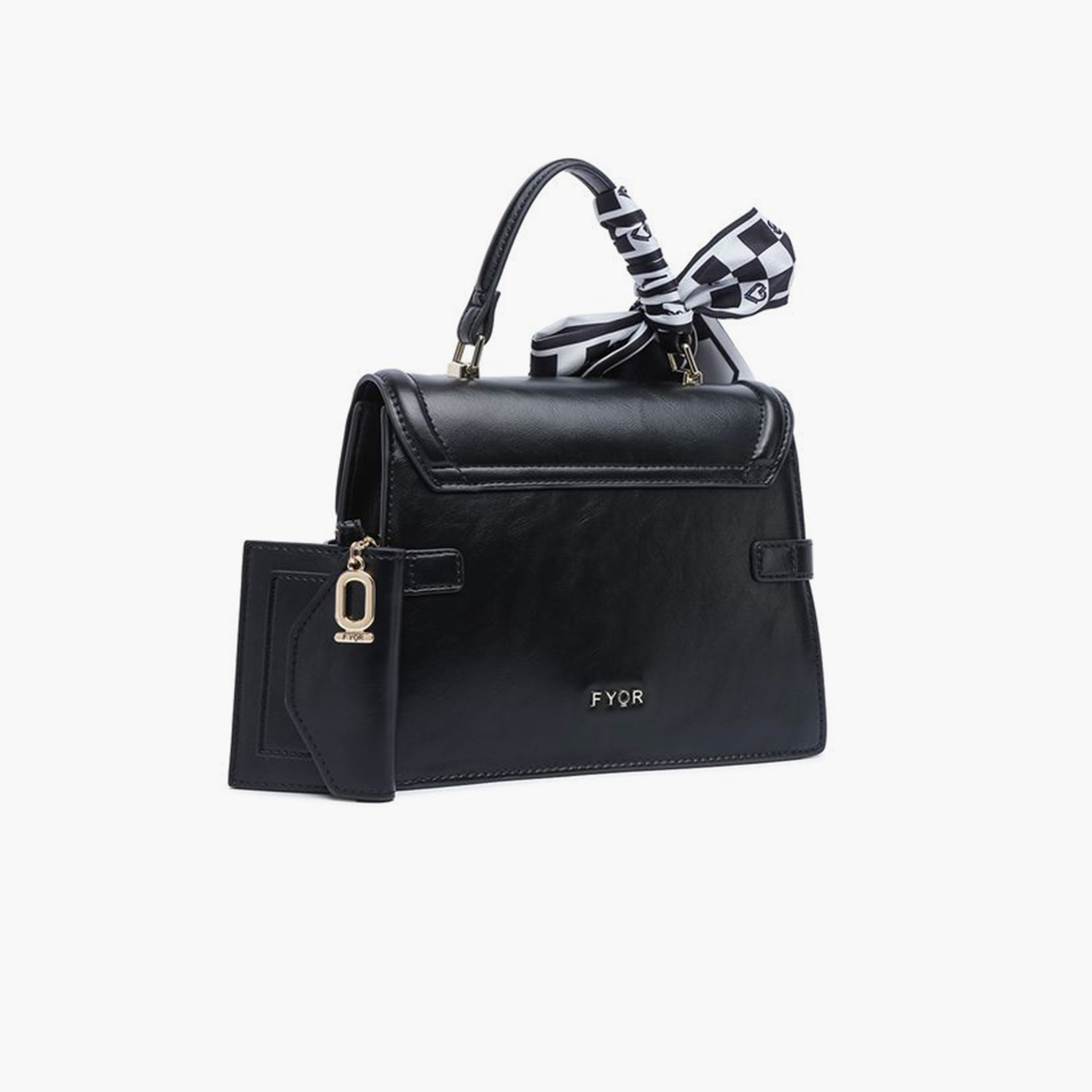 فايور - شنطة كروس بمقبض علوي وقفل لولبي وحزام قابل للفصل | 22 × 8 × 16 سم-women-bagsandwallets-handbags-image-2