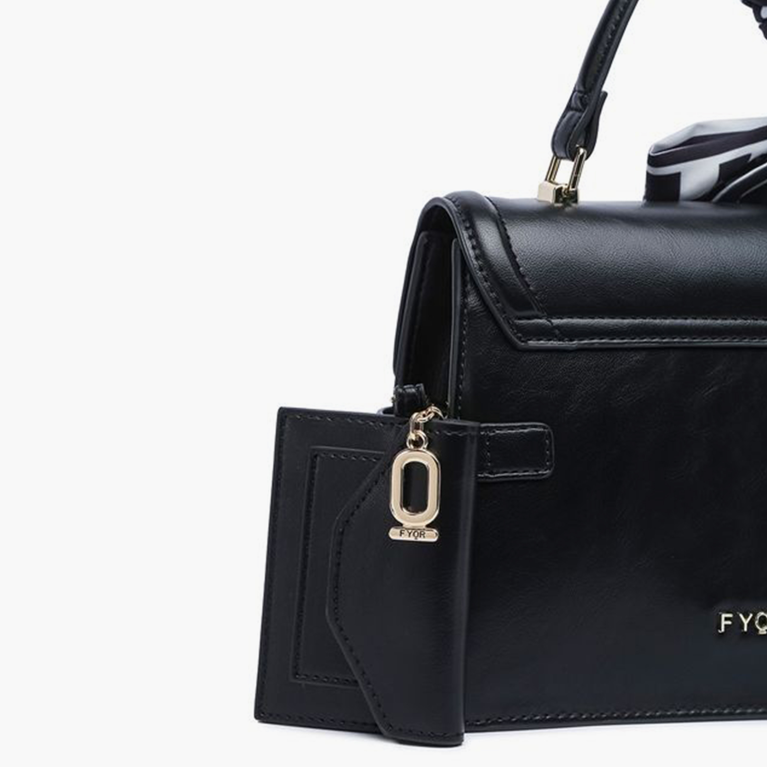 FYOR Design Detail Top Handle Crossbody Bag with Twist Lock and Detachable Strap | 22 X 8 X 16 CM-women-bagsandwallets-handbags-image-4