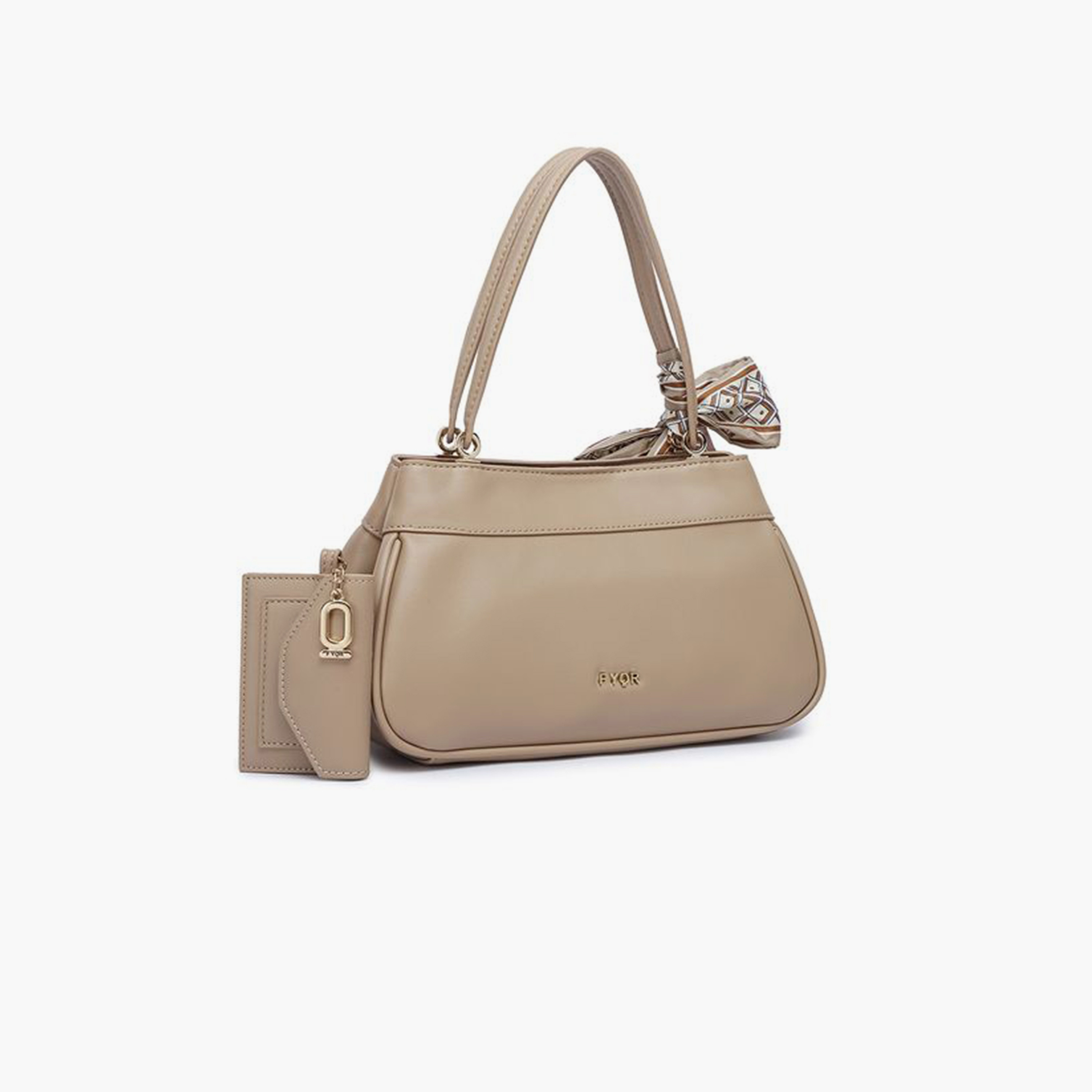 FYOR Design Detail Top Handle Shoulder Bag with Twist Lock and Detachable Strap | 25 X 12 X 15 CM-women-bagsandwallets-handbags-image-10