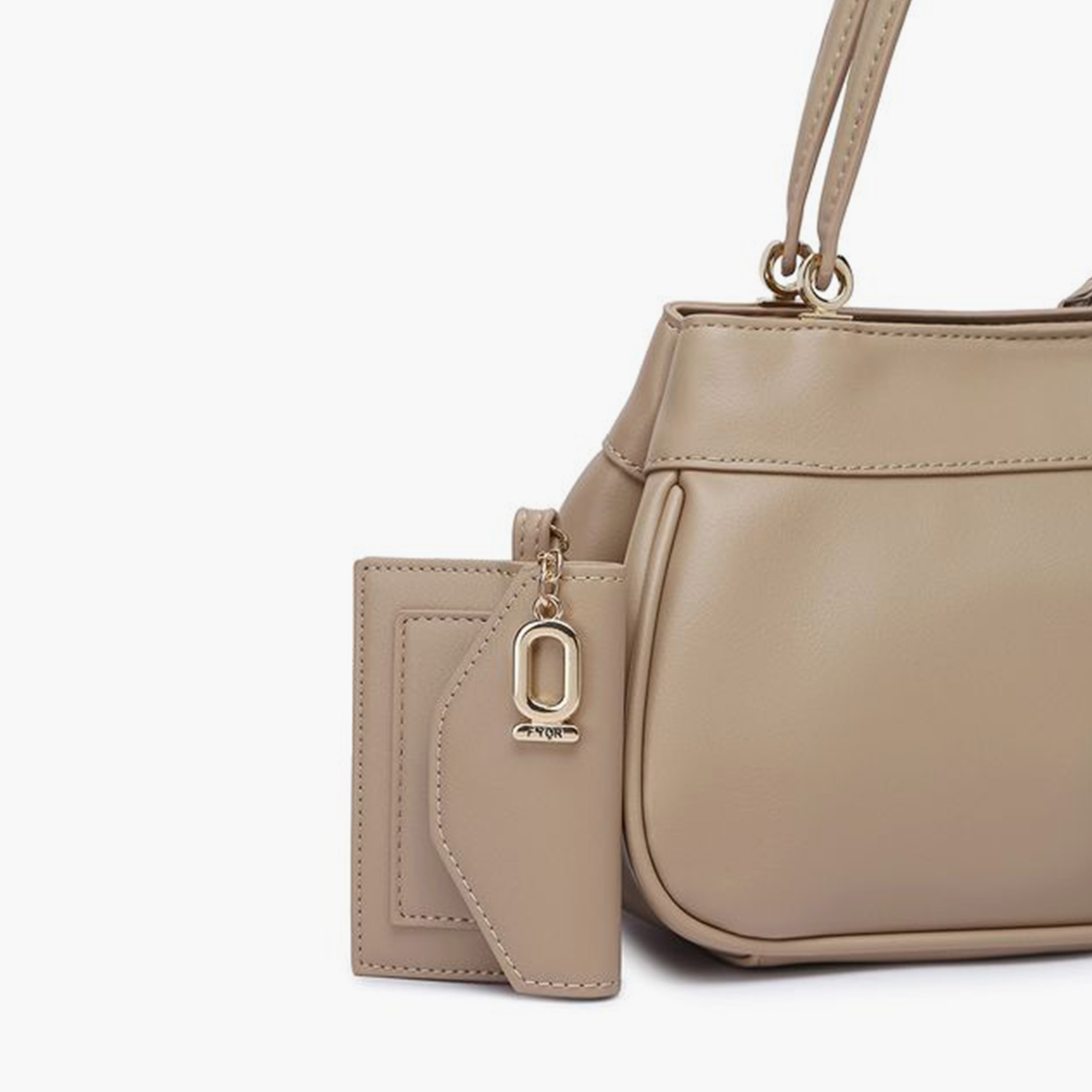 FYOR Design Detail Top Handle Shoulder Bag with Twist Lock and Detachable Strap | 25 X 12 X 15 CM-women-bagsandwallets-handbags-image-12