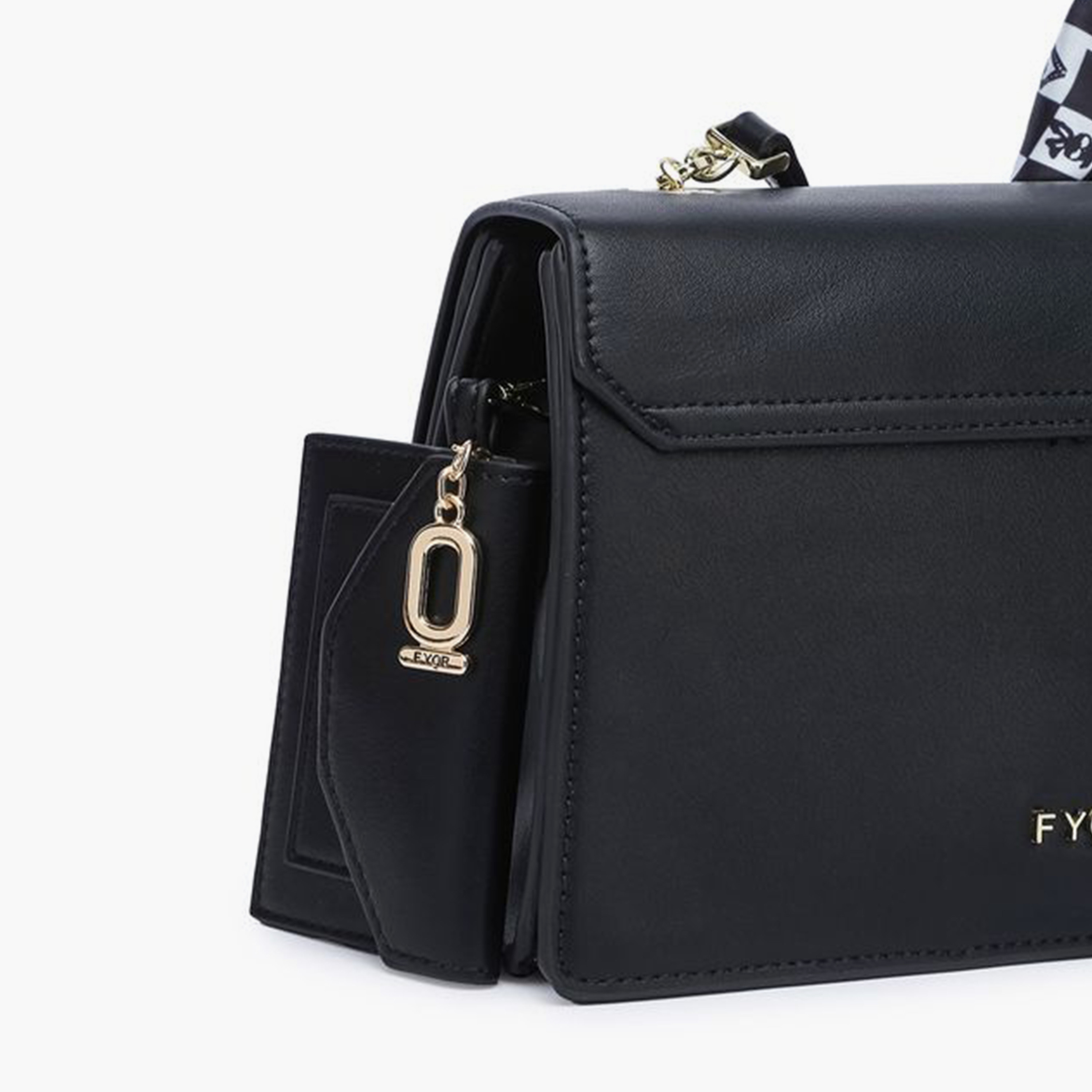 فايور - شنطة توت تصميم مميز مع قفل مغناطيسي وحزام قابل للتعديل | 21 × 6 × 15 سم-women-bagsandwallets-handbags-image-4