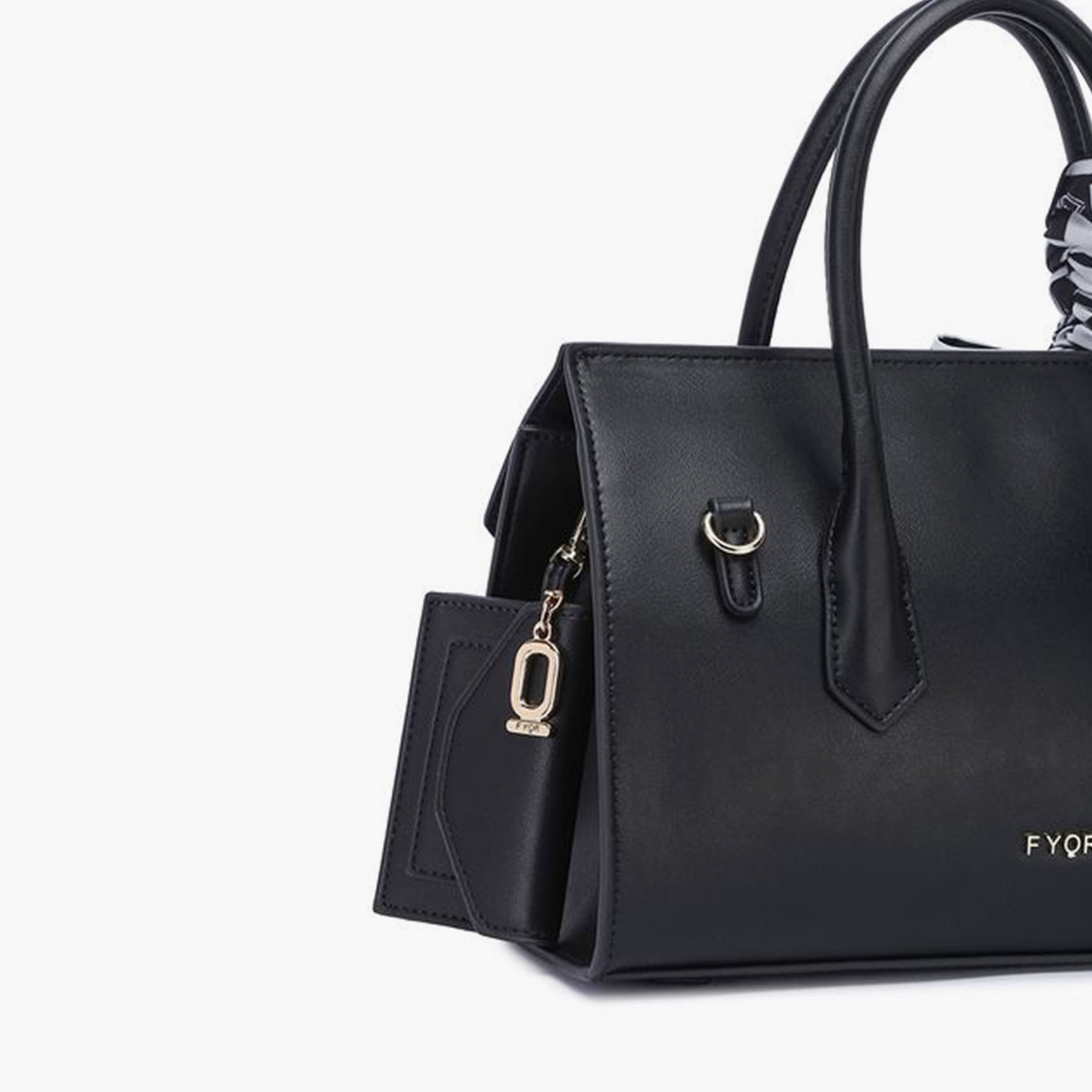 FYOR Design Detail Top Handle Shoulder Bag with Flap and Detachable Strap | 21 X 6 X 15 CM-women-bagsandwallets-handbags-image-4