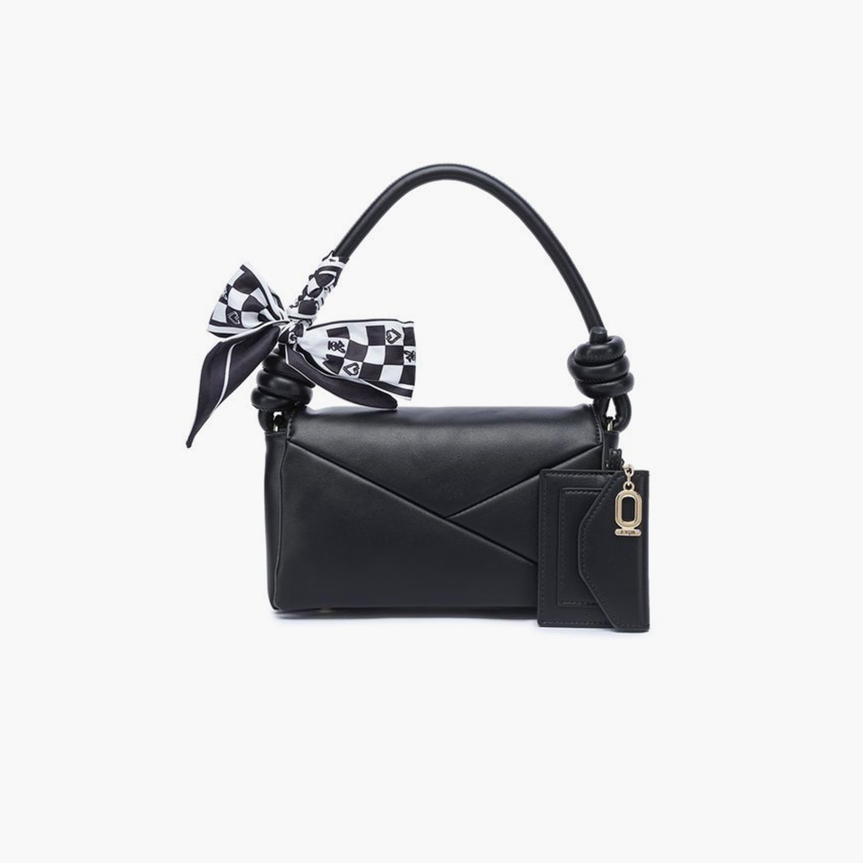 فايور - شنطة كتف بمقبض علوي مزخرف مع غطاء | 24 × 8 × 22 سم-women-bagsandwallets-handbags-image-1