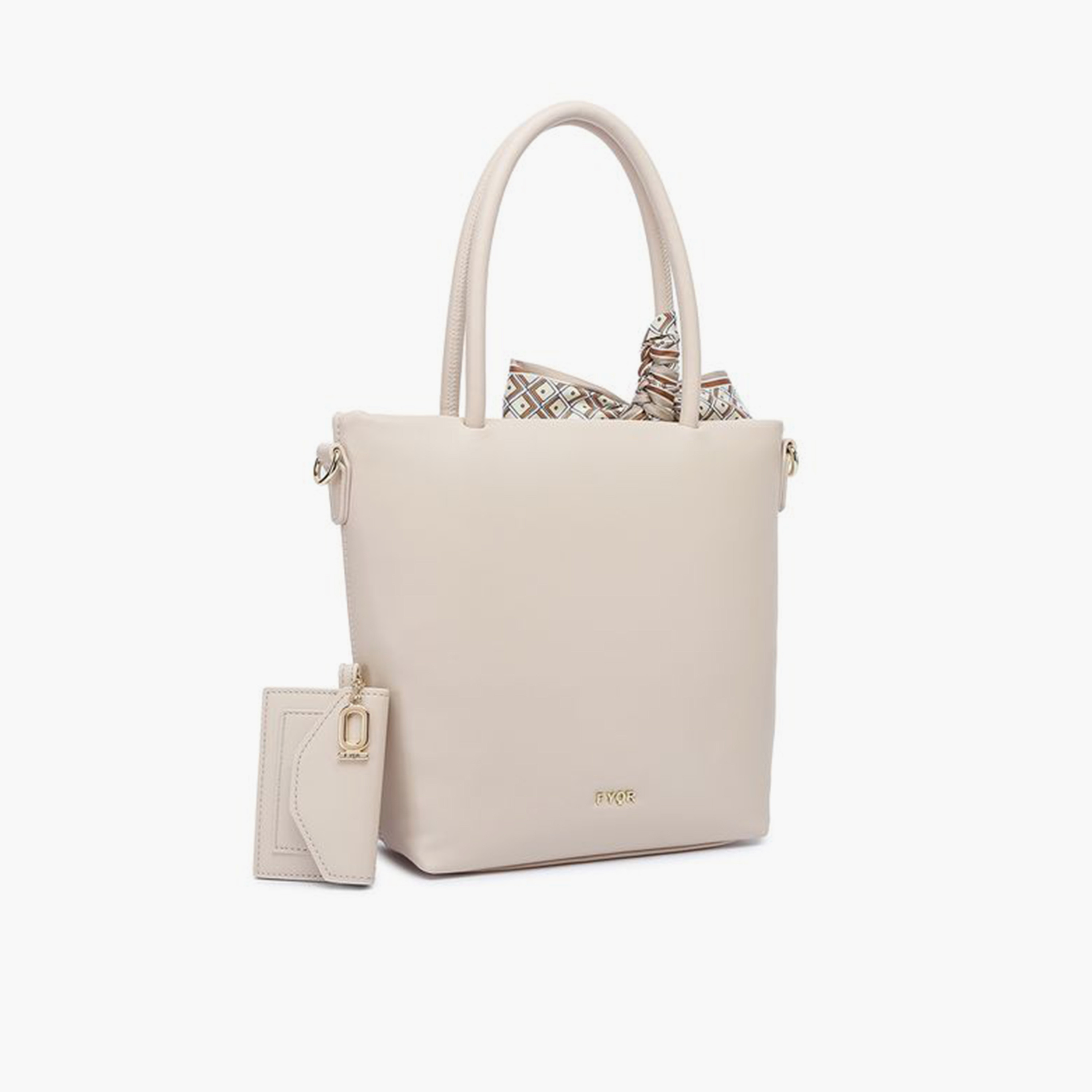 FYOR Design Detail Top Handle Crossbody Bag with Zipper and Detachable Strap | 28 X 8 X 24 CM-women-bagsandwallets-handbags-image-2