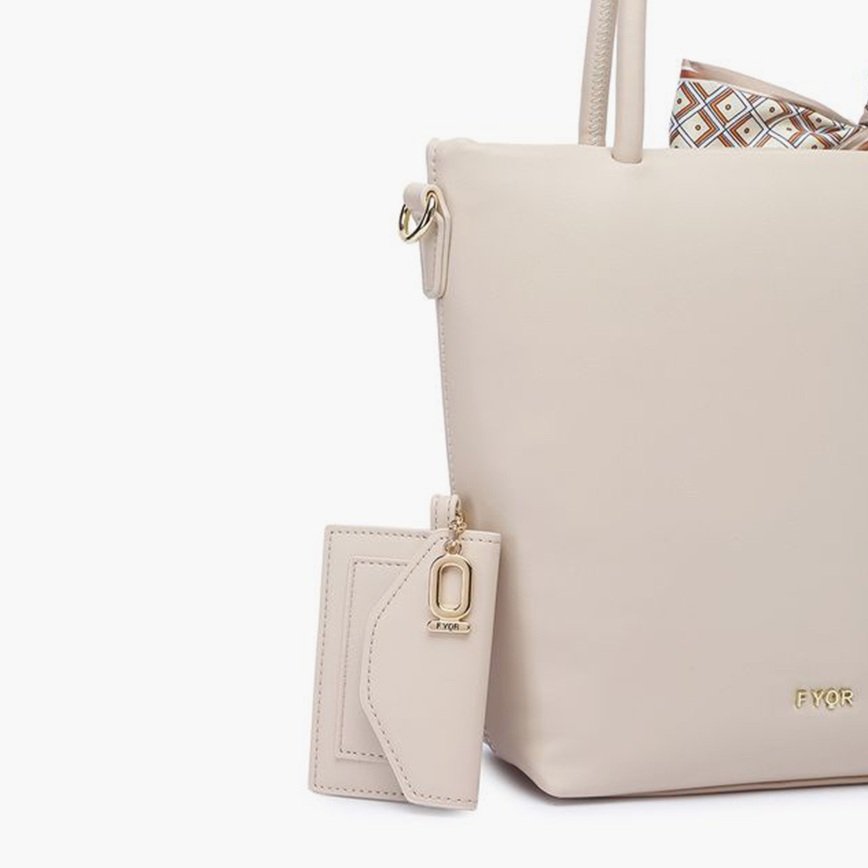 FYOR Design Detail Top Handle Crossbody Bag with Zipper and Detachable Strap | 28 X 8 X 24 CM-women-bagsandwallets-handbags-image-4