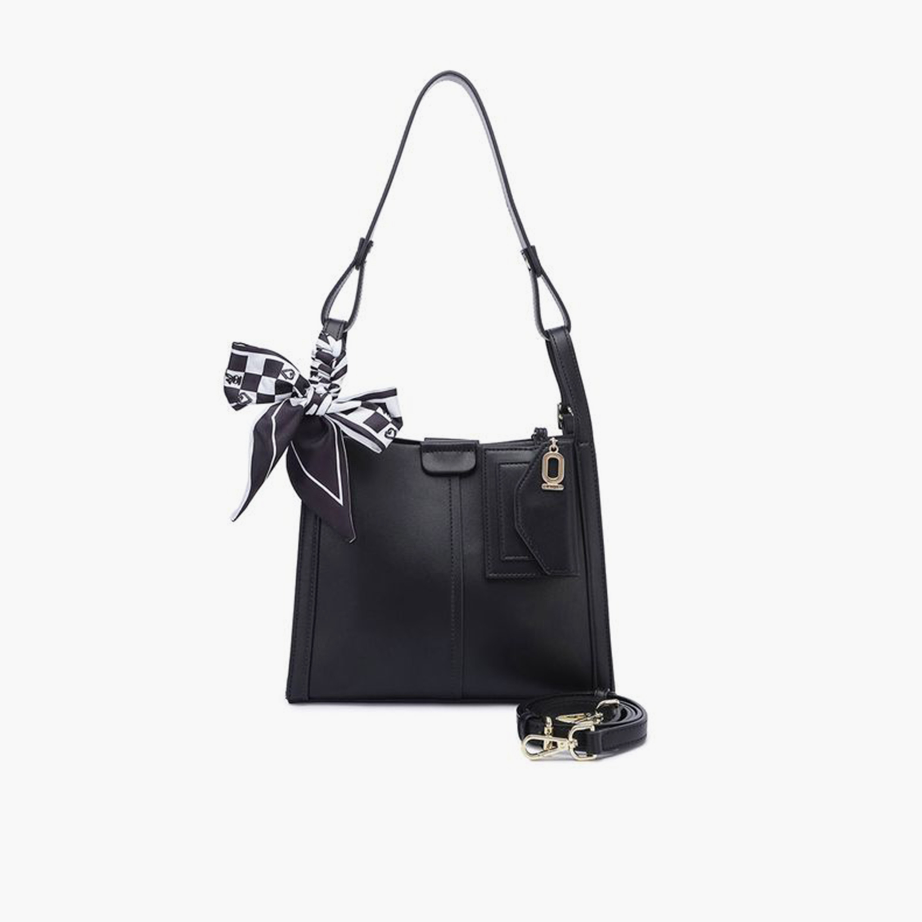 FYOR Design Detail Top Handle Shoulder Bag with Zipper and Detachable Strap | 24 X 8 X 18 CM-women-bagsandwallets-handbags-image-1