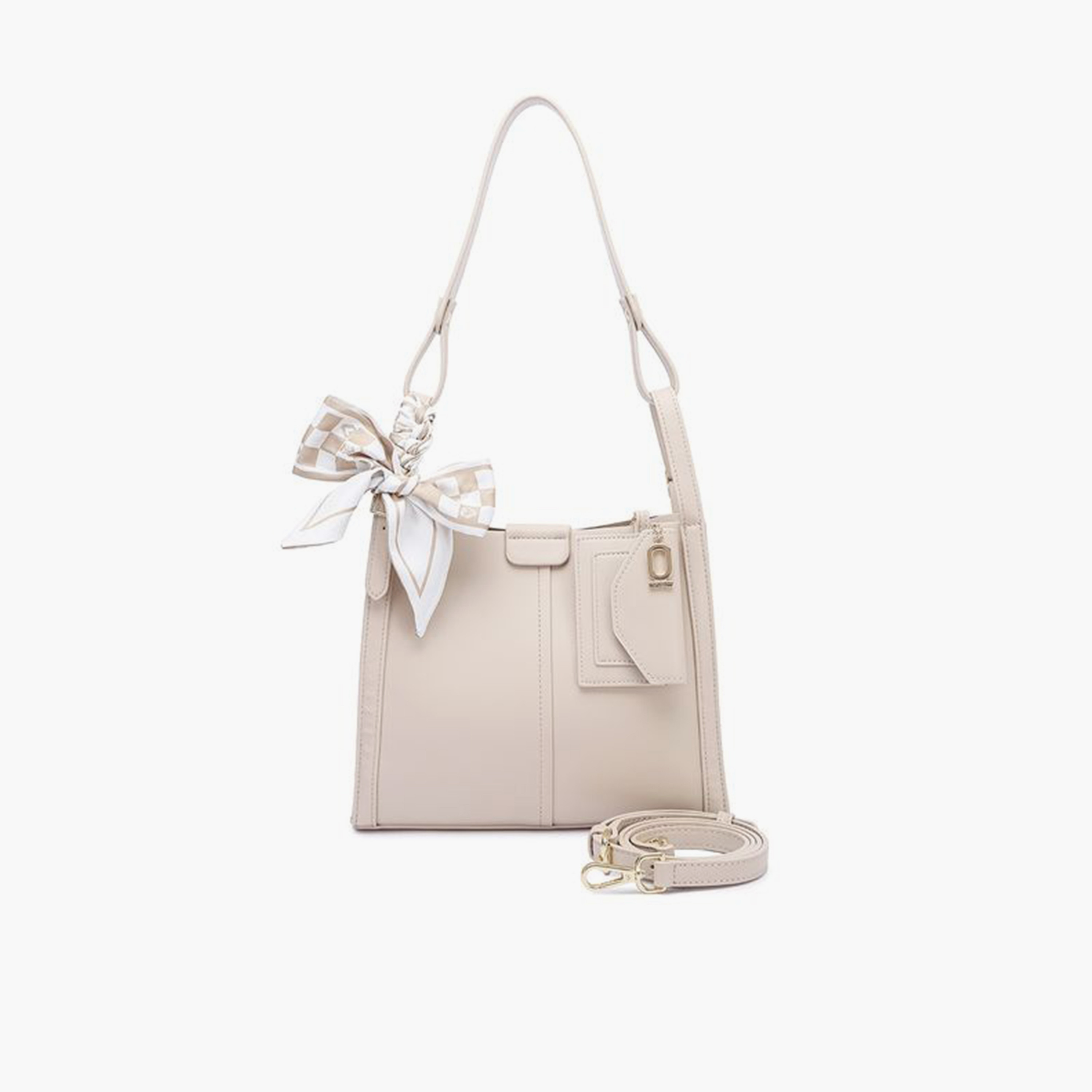 فايور - شنطة كتف تصميم مميز بمقبض علوي وسحاب وحزام قابل للفصل | 24 × 8 × 18 سم-women-bagsandwallets-handbags-image-5