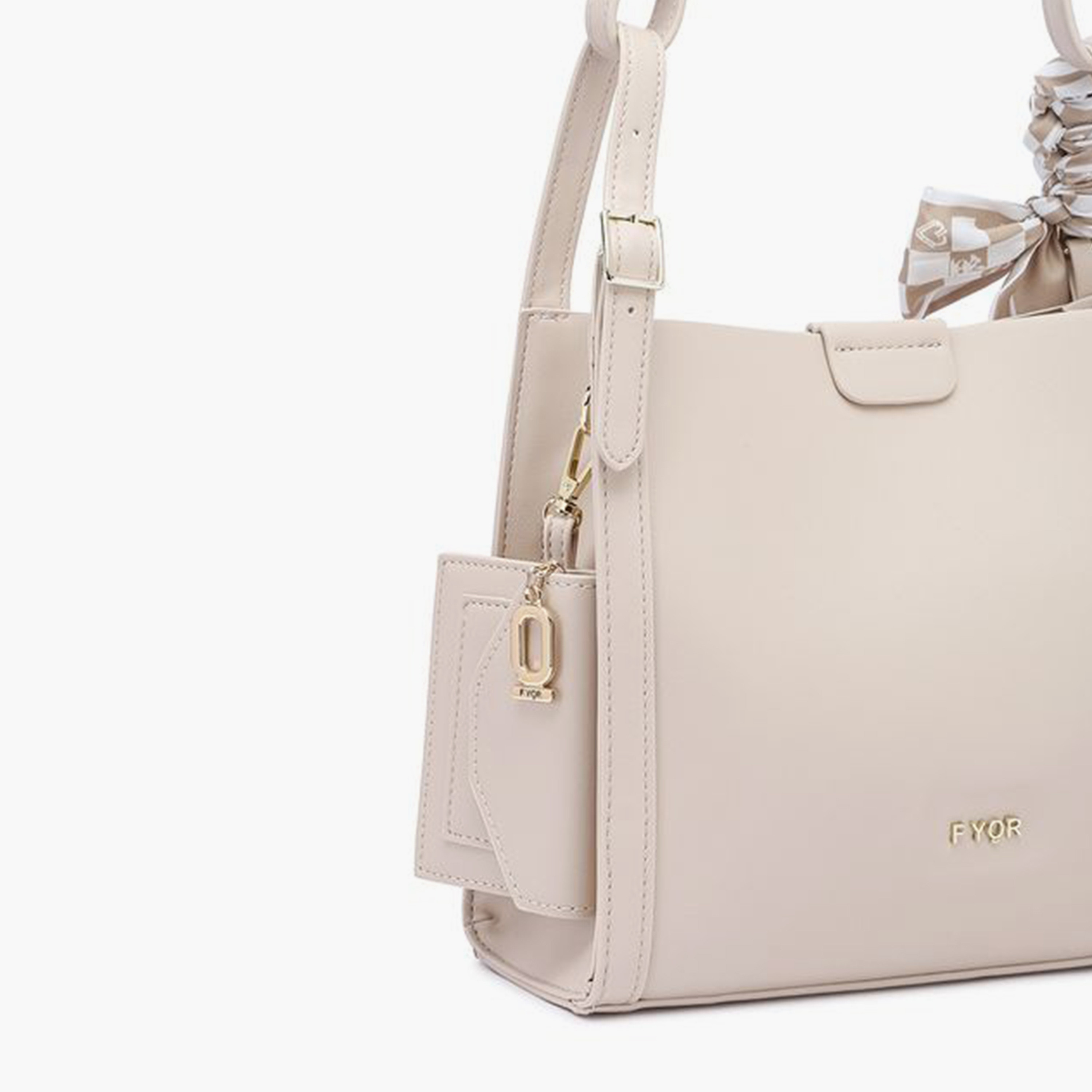 فايور - شنطة كتف تصميم مميز بمقبض علوي وسحاب وحزام قابل للفصل | 24 × 8 × 18 سم-women-bagsandwallets-handbags-image-8