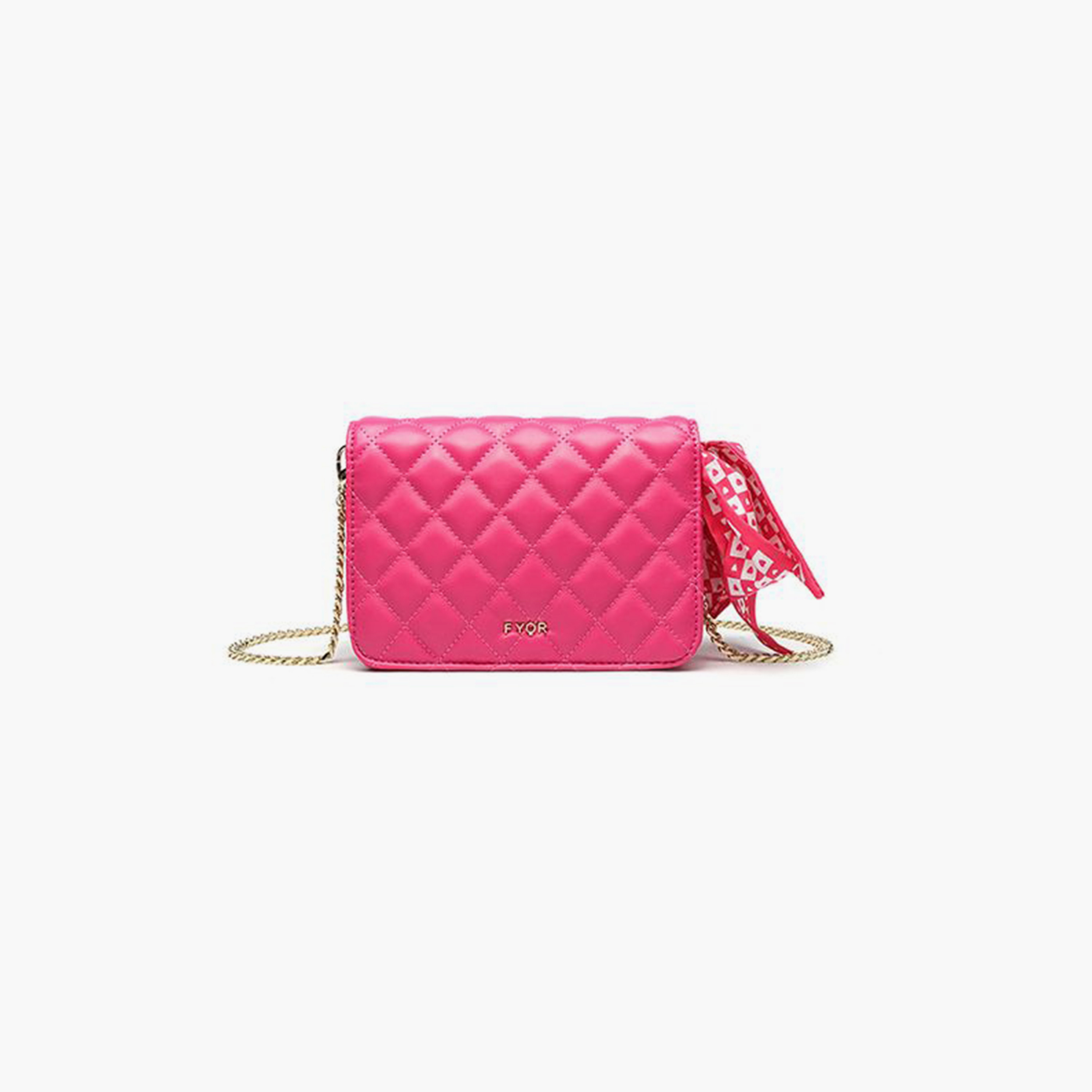 FYOR Quilted Shoulder Bag with Flap and Detachable Strap | 18.5 X 5.5 X 12 CM-women-bagsandwallets-handbags-image-2