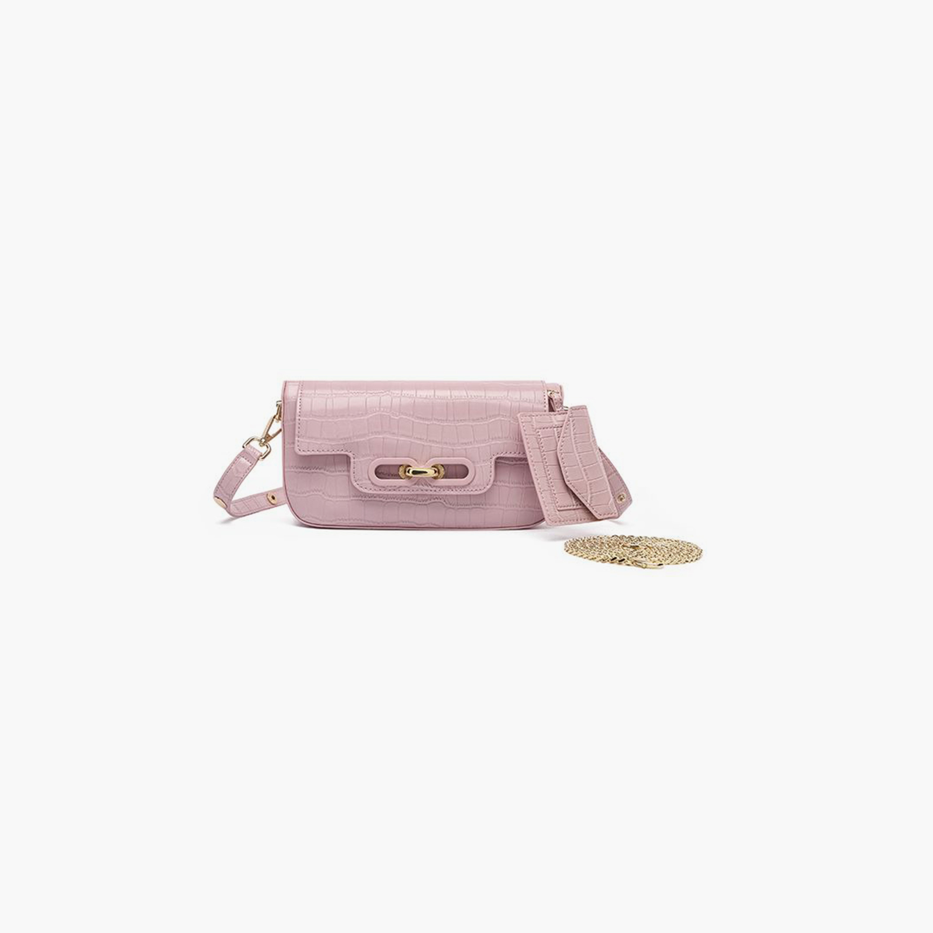 فايور - شنطة كروس بطبعة حيوانية مع قفل ملتوي وحزام قابل للفصل | 24 × 7 × 13 سم-women-bagsandwallets-handbags-image-4