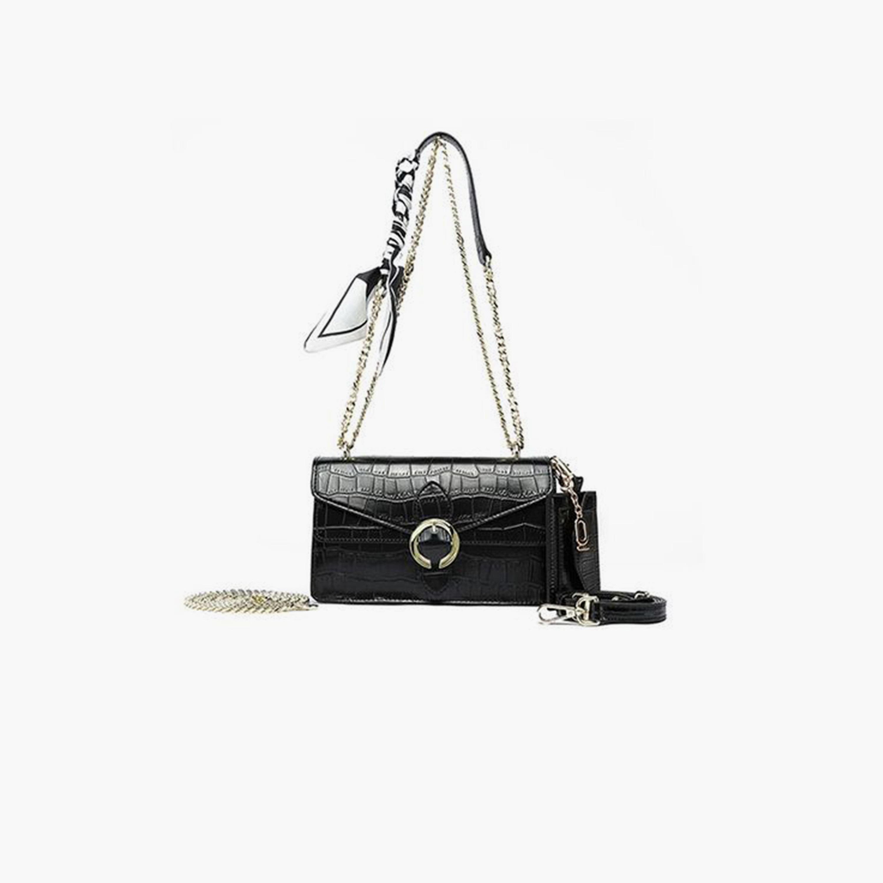 FYOR Animal Print Shoulder Bag with Magnetic closure and Detachable Strap | 22.5 X 6.5 X 13.5 CM-women-bagsandwallets-handbags-image-1